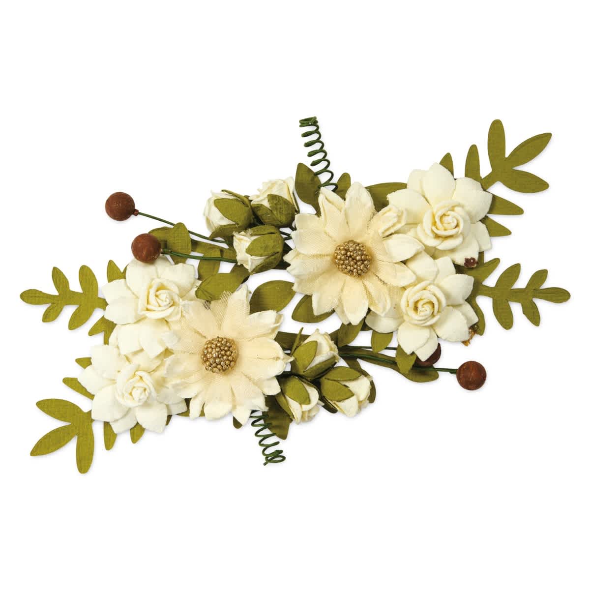 Little Birdie Fairy Rosa Paper Flowers - Amor Mio, Pkg of 2