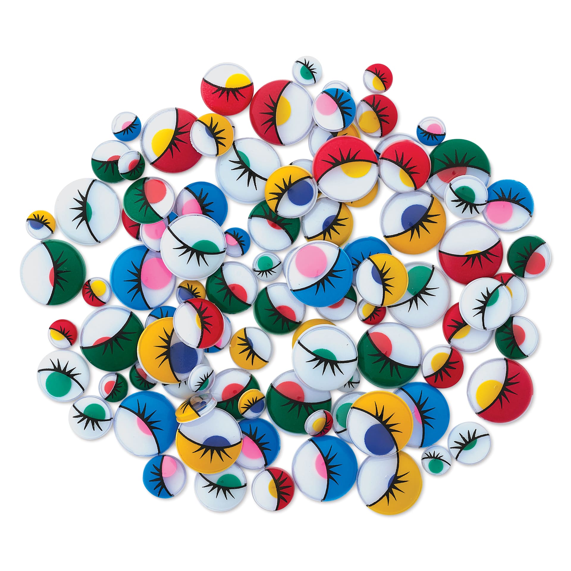 Creative Arts by Charles Leonard Painted Wiggle Eyes - Pkg of 100