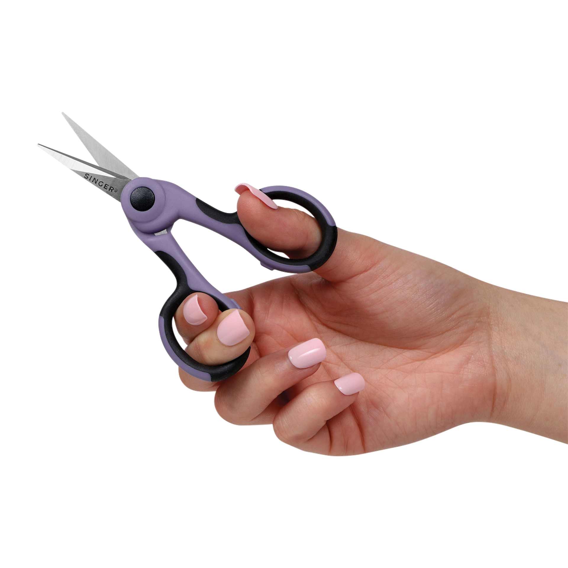 Singer ProSeries Fabric and Detail Scissor Set detail scissors being held