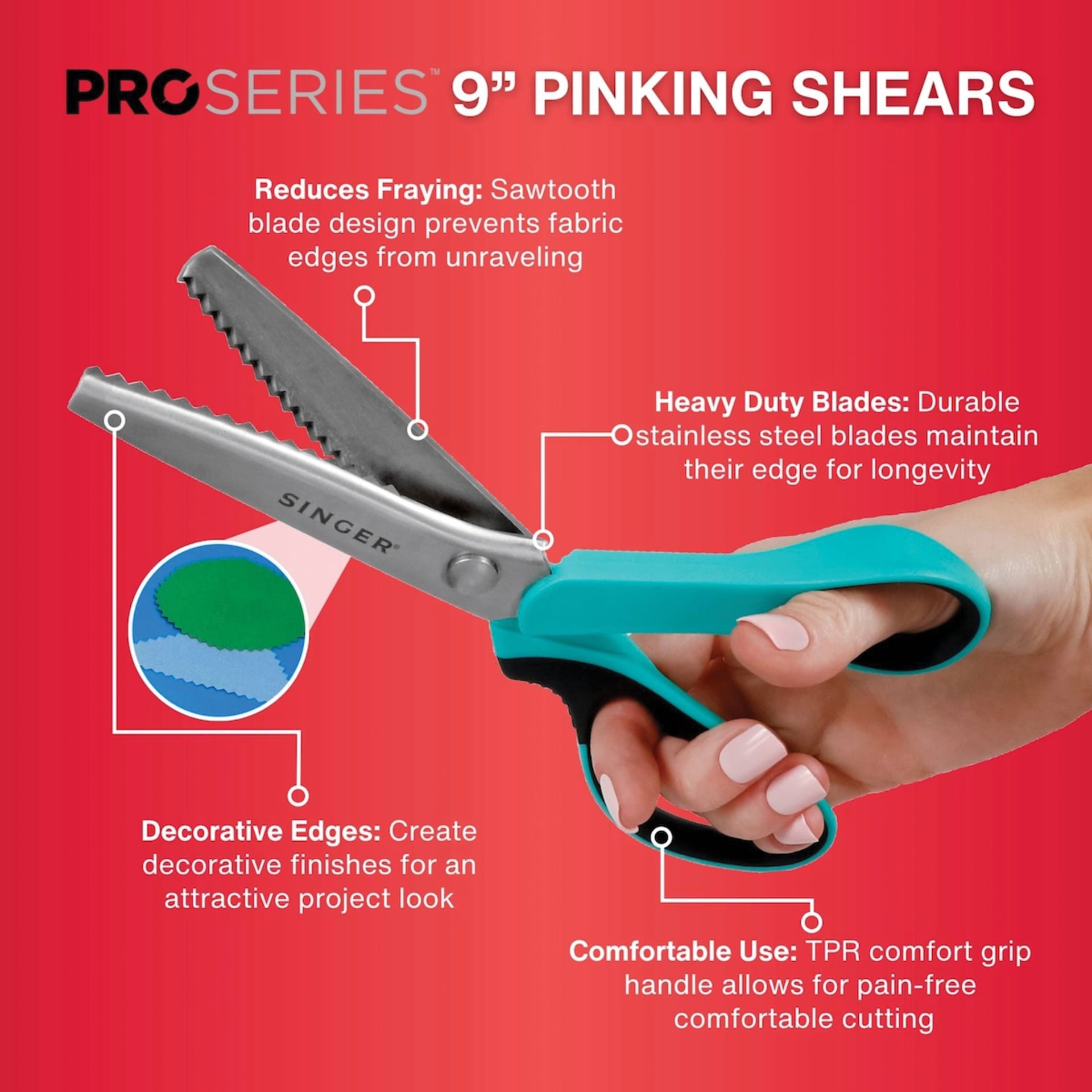 Singer ProSeries Pinking Shears - Features