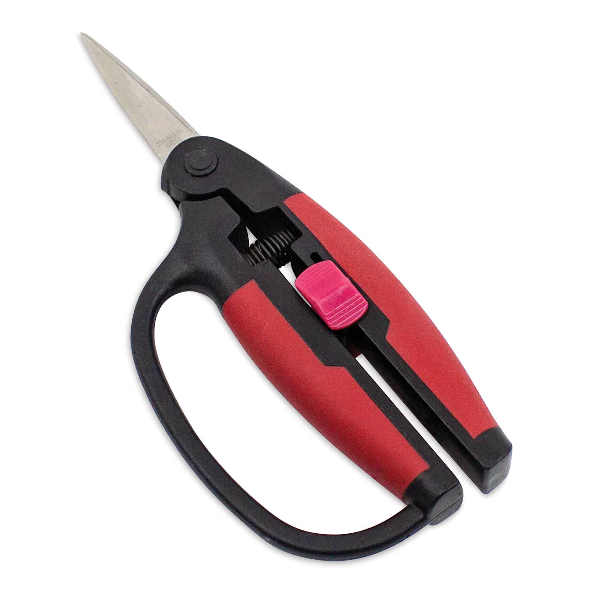 Excel Blades Comfort Grip Scissors - closed, angled view