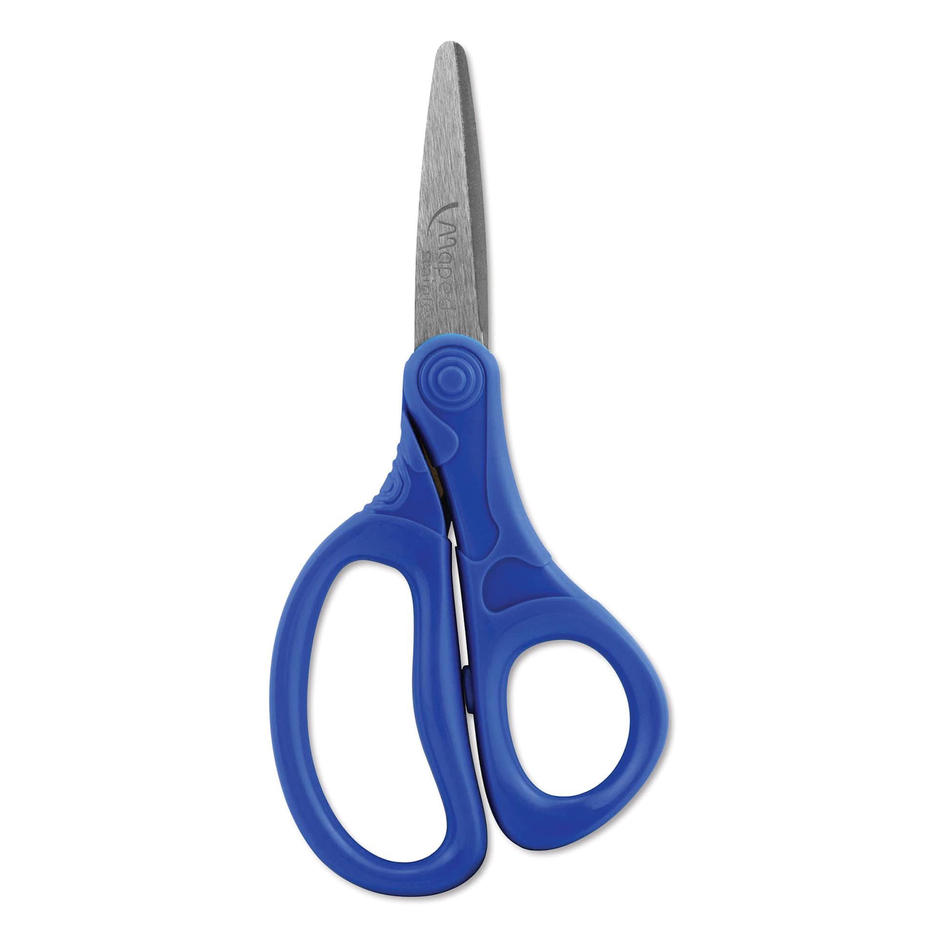 Maped Kids School Scissors Pack - Pointed Tip, Blue scissor out of the packaging