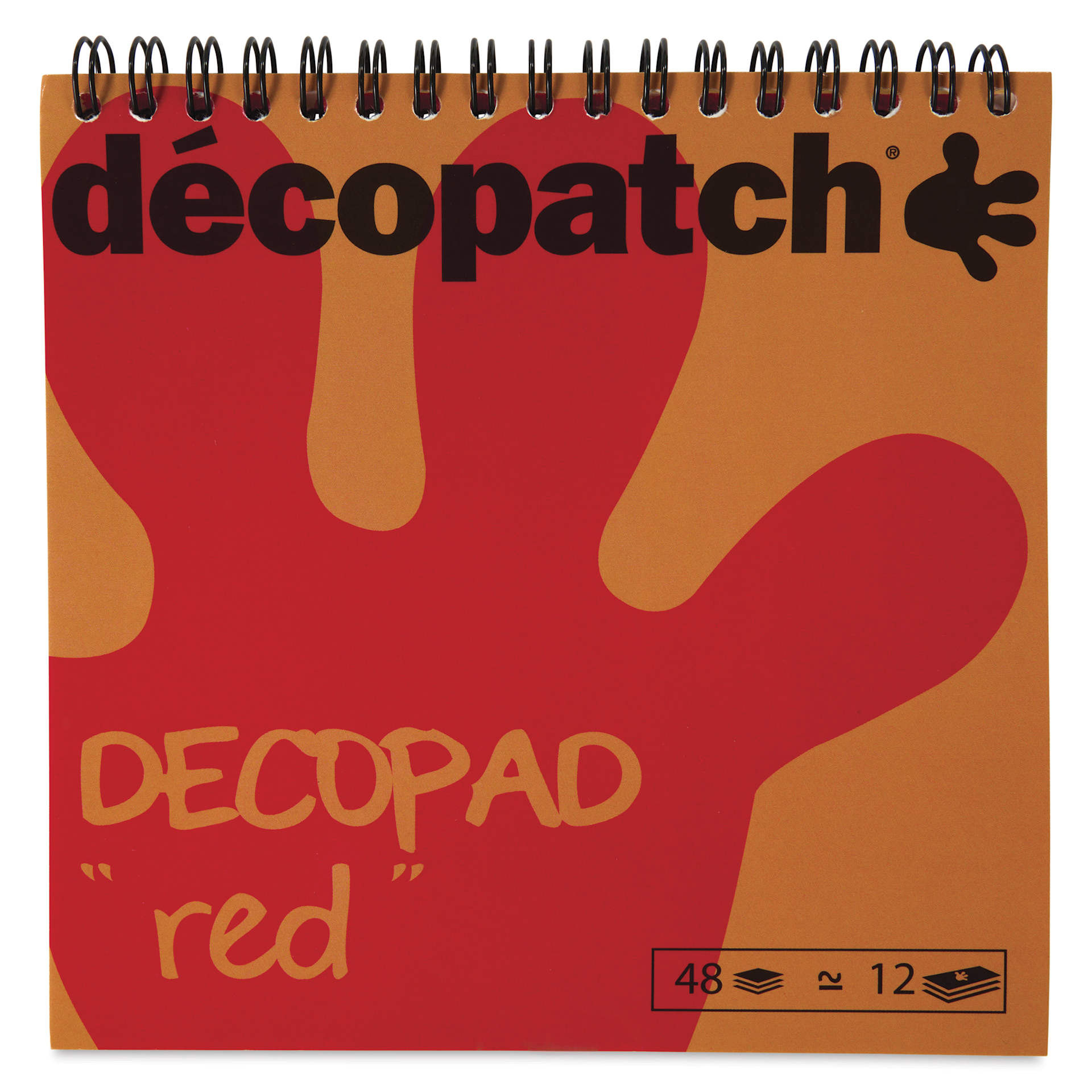 DecoPatch Paper DecoPad - Red, 6" x 6" - front of pad