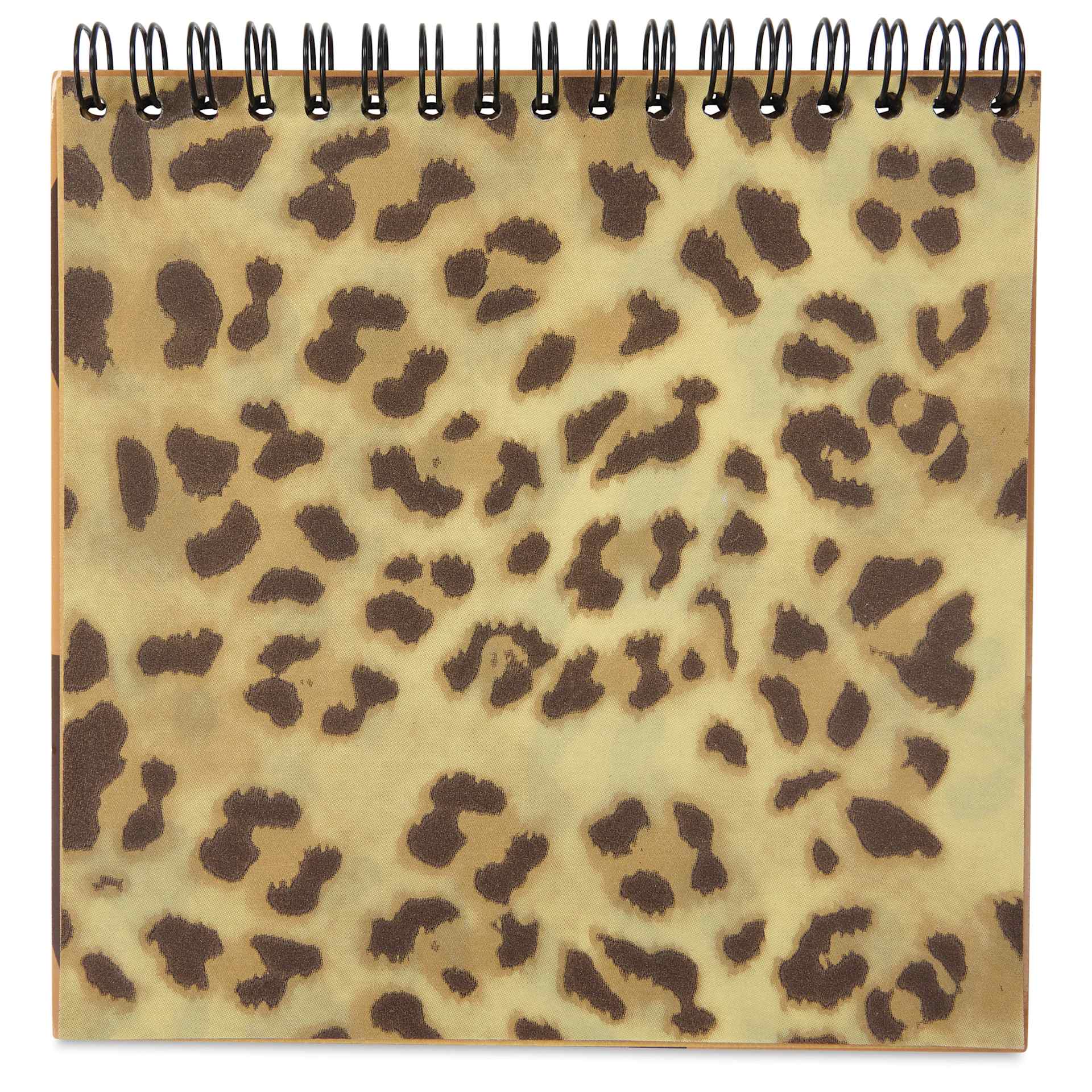 DecoPatch Paper DecoPad - Brown, 6" x 6" - page example, jaguar print