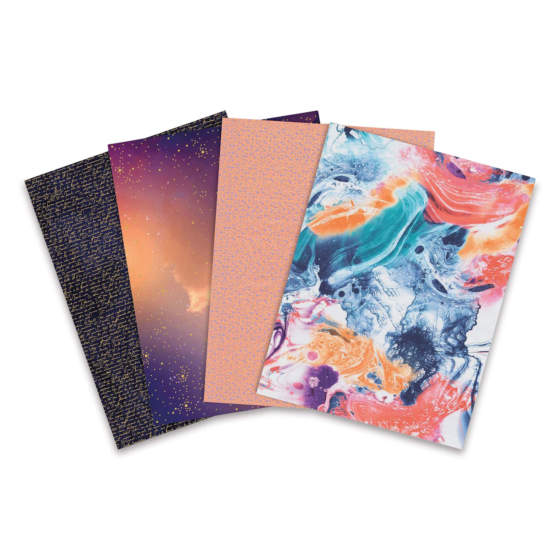 Decopatch Mix & Patch Paper Assortment - Set of 4, Magical, 30 cm x 40 cm