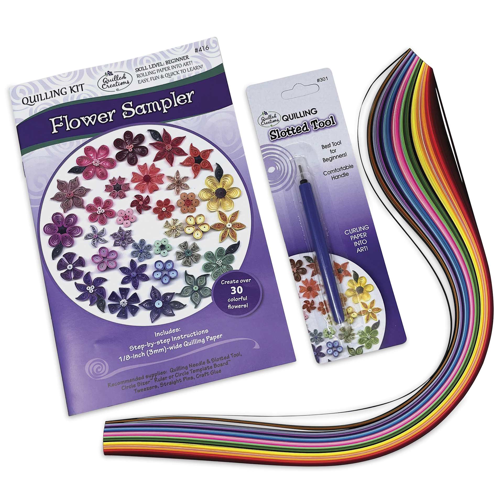 Quilled Creations Quilling Kit - Deluxe Flower Sampler