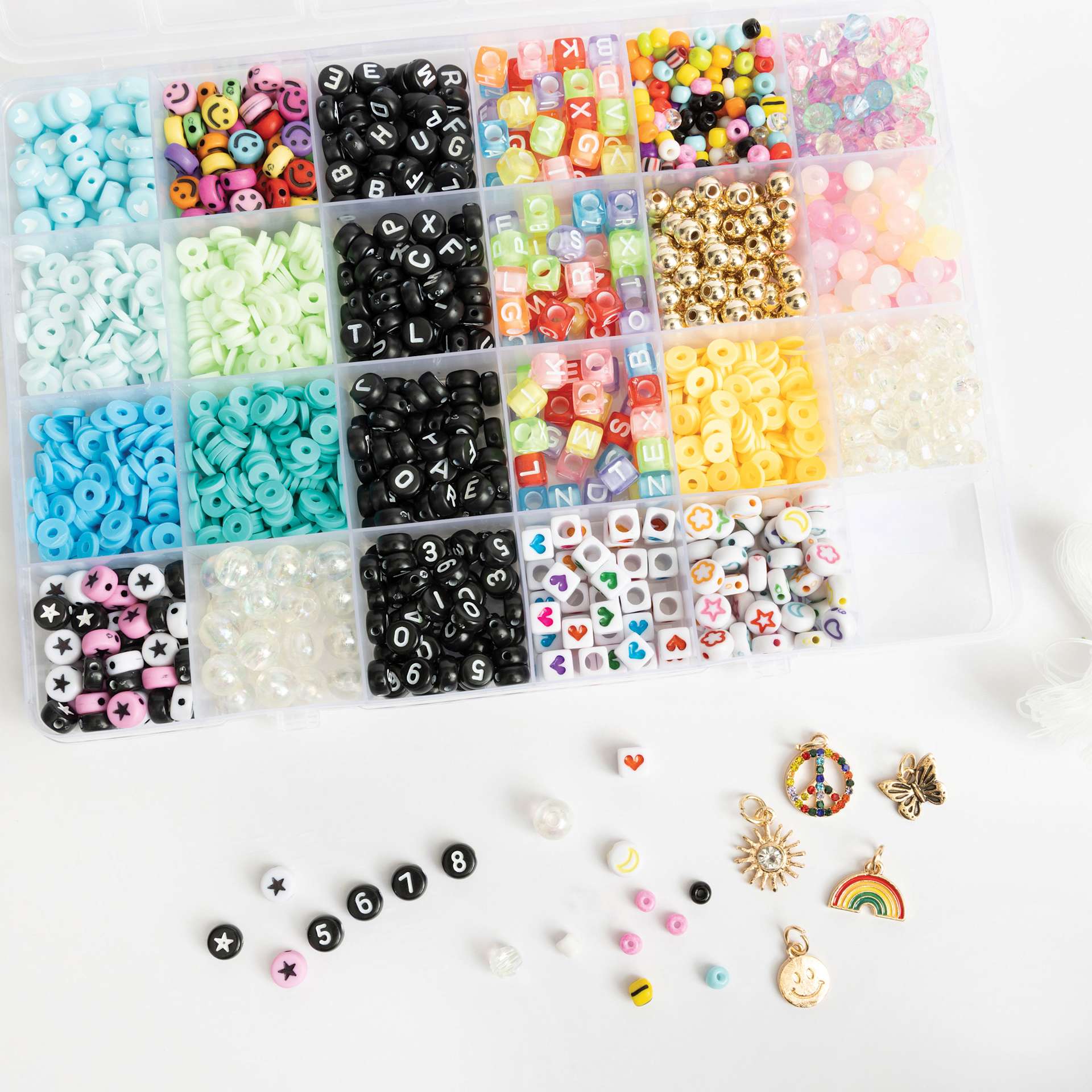 Jewelry Made By Me Letter and Charm Bead Box