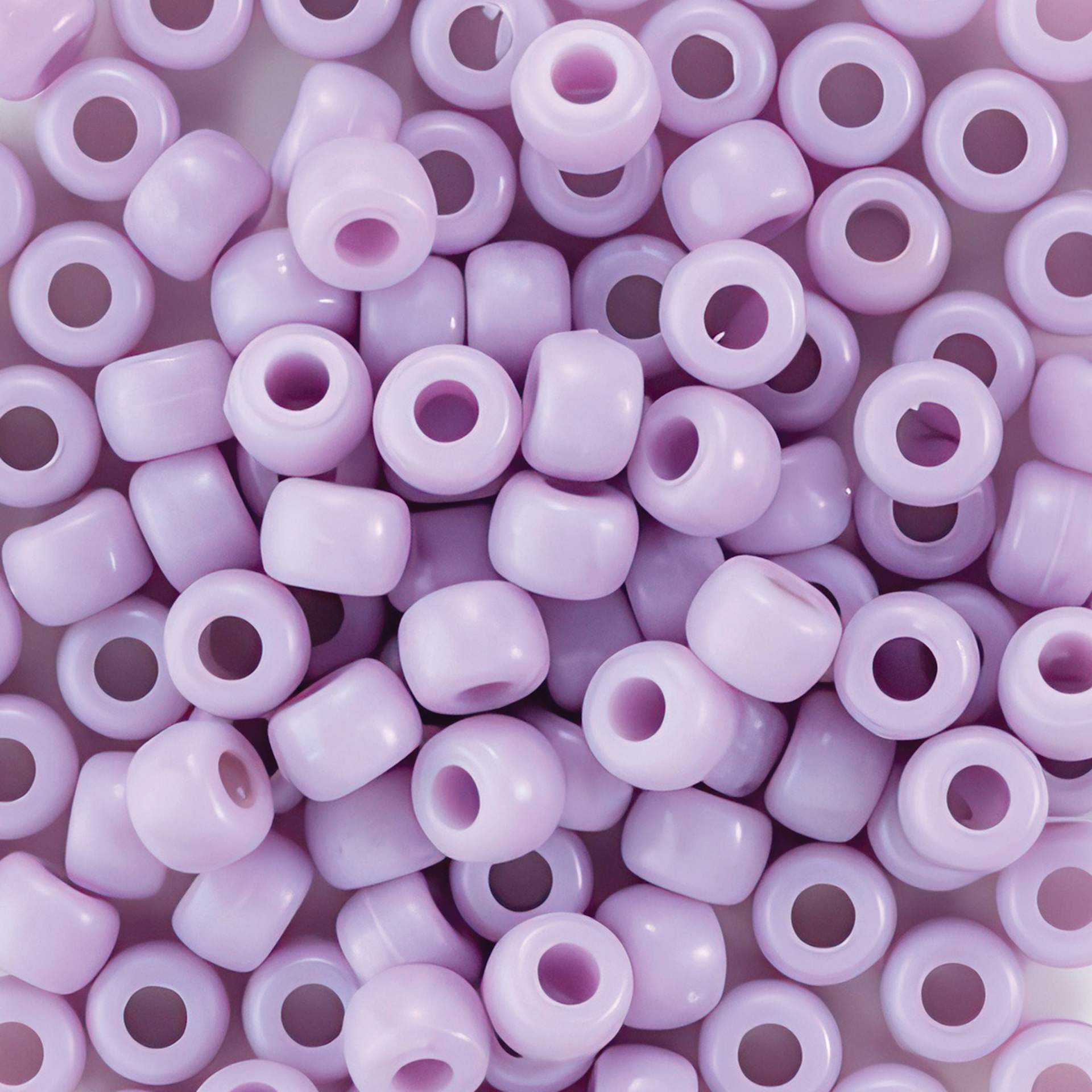 Cousin DIY Fun Pack Pony Beads - Pkg of 250, Purple, 6 mm x 9 mm close up