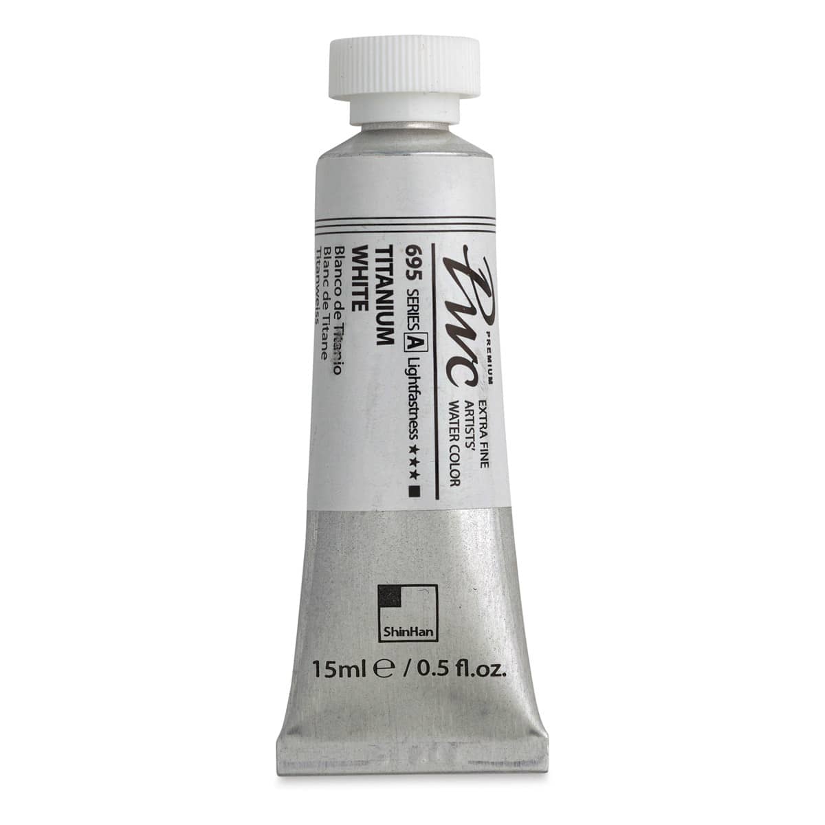 PWC Extra Fine Professional Watercolor - Titanium White, 15 ml, Tube