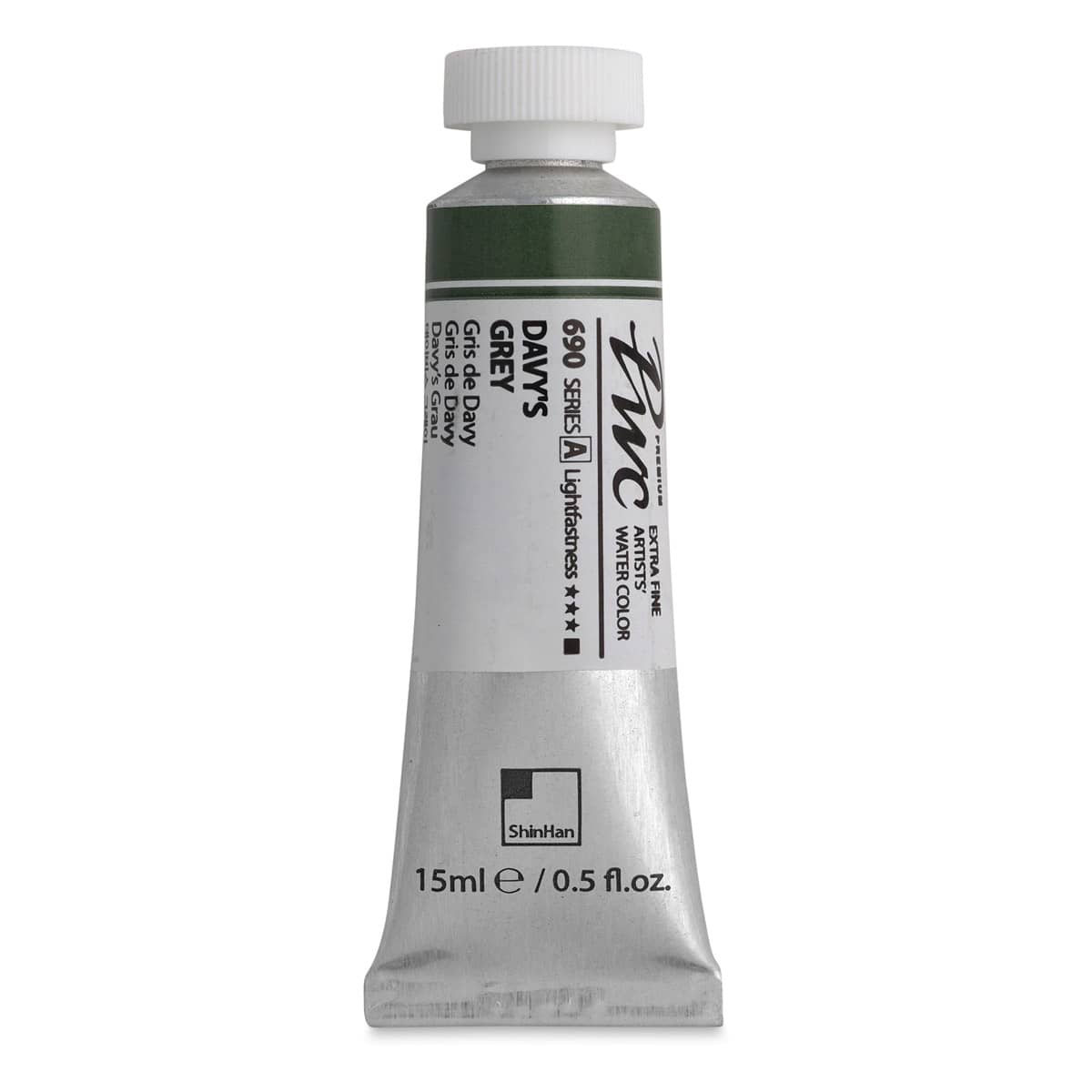 PWC Extra Fine Professional Watercolor - Davy's Grey, 15 ml, Tube