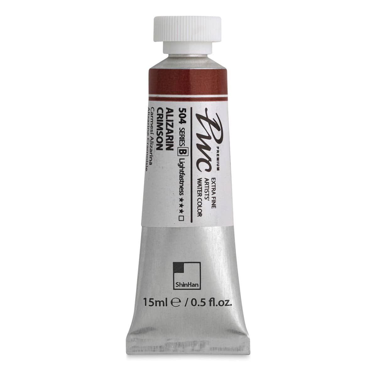 ShinHan PWC Extra Fine Professional Watercolor - Alizarin Crimson, 15 ml, Tube ShinHan PWC Extra Fine Professional Watercolor - Alizarin Crimson, 15 ml, Tube