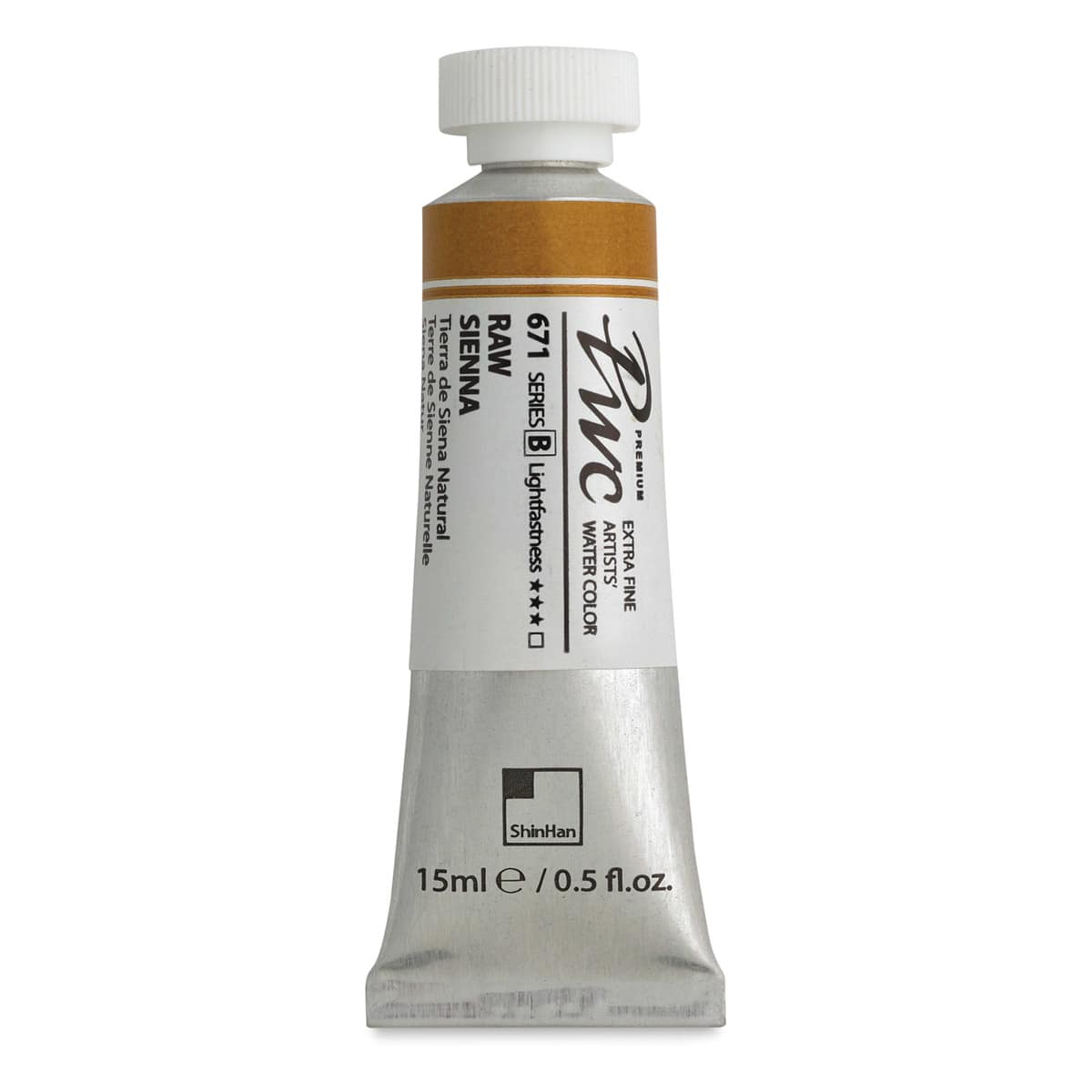 PWC Extra Fine Professional Watercolor - Raw Sienna, 15 ml, Tube