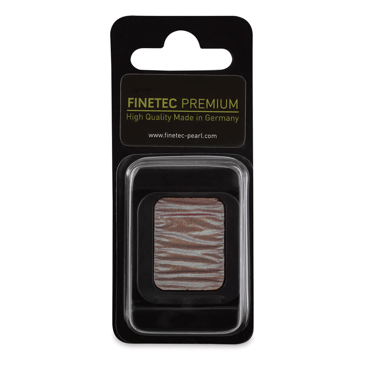 Finetec Premium Watercolor Pan - Turquoise/Red (Flip-Flop), In packaging.