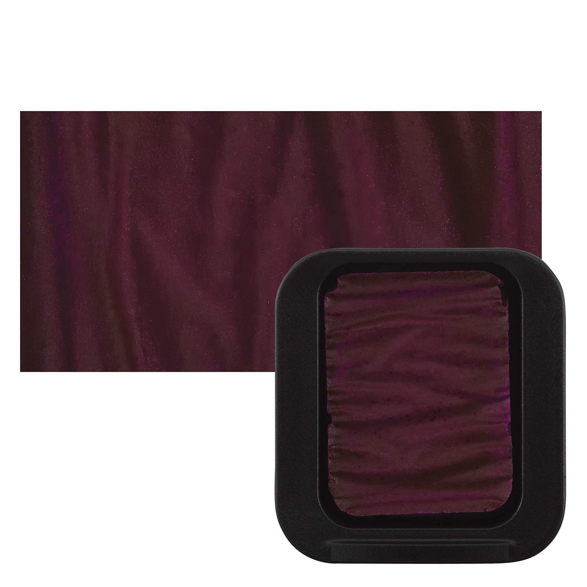 Finetec Premium Watercolor Pan - Neon Purple pan and swatch
