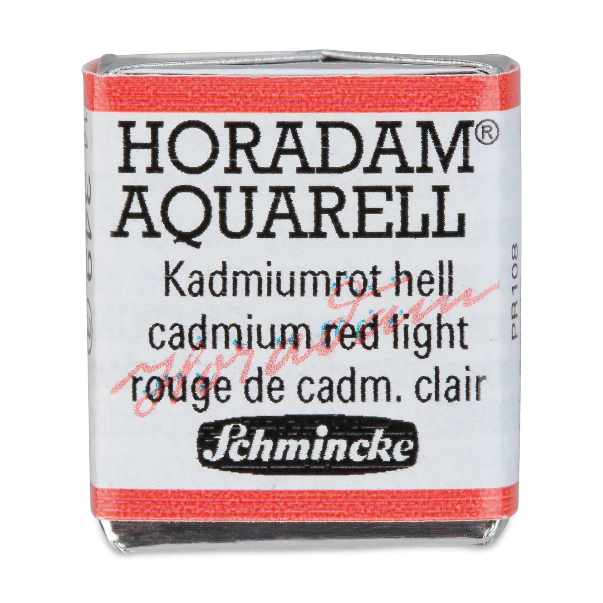 Schmincke Horadam Aquarell Artist Watercolor - Cadmium Red Light, Half Pan