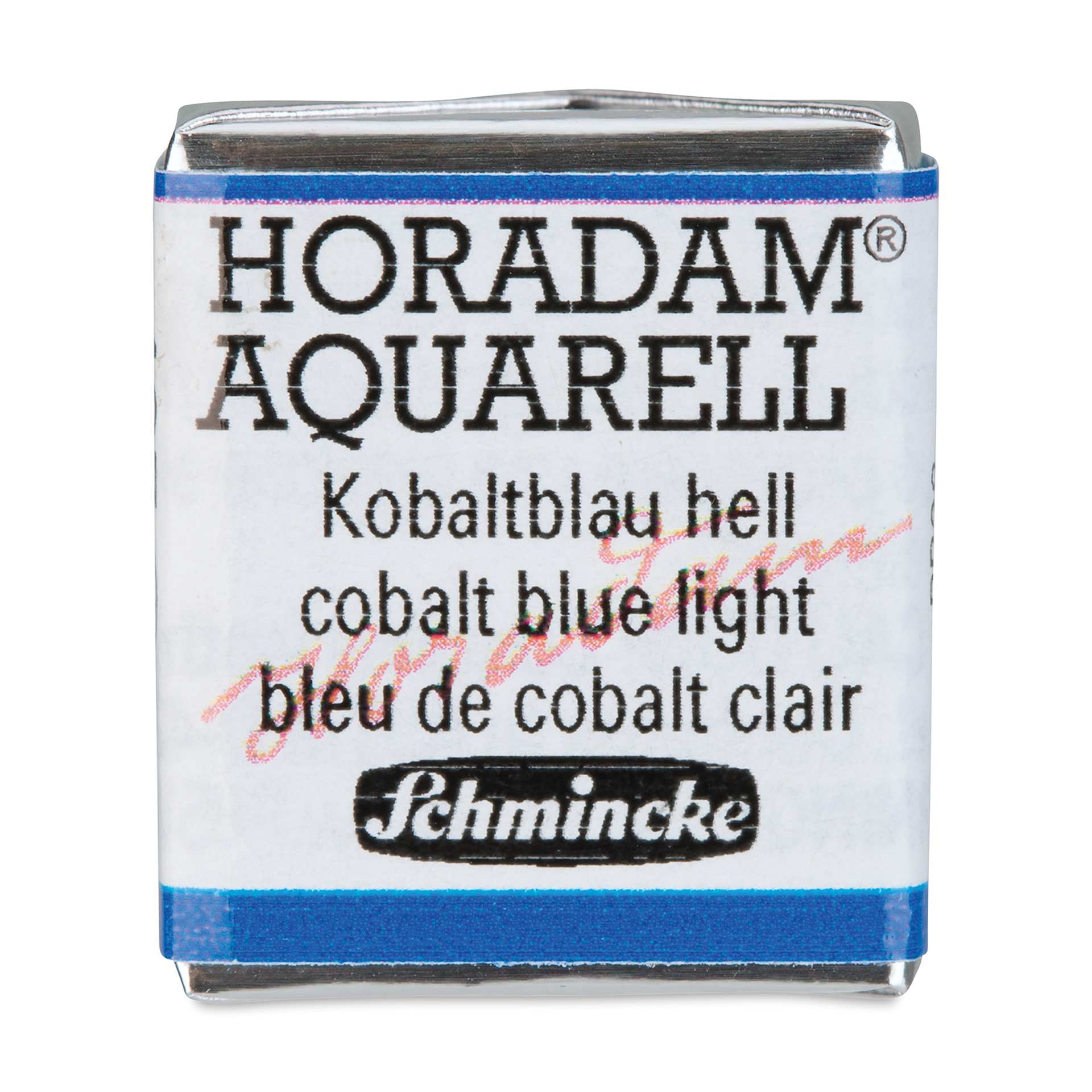 Schmincke Horadam Aquarell Artist Watercolor - Cobalt Blue Light, Half Pan