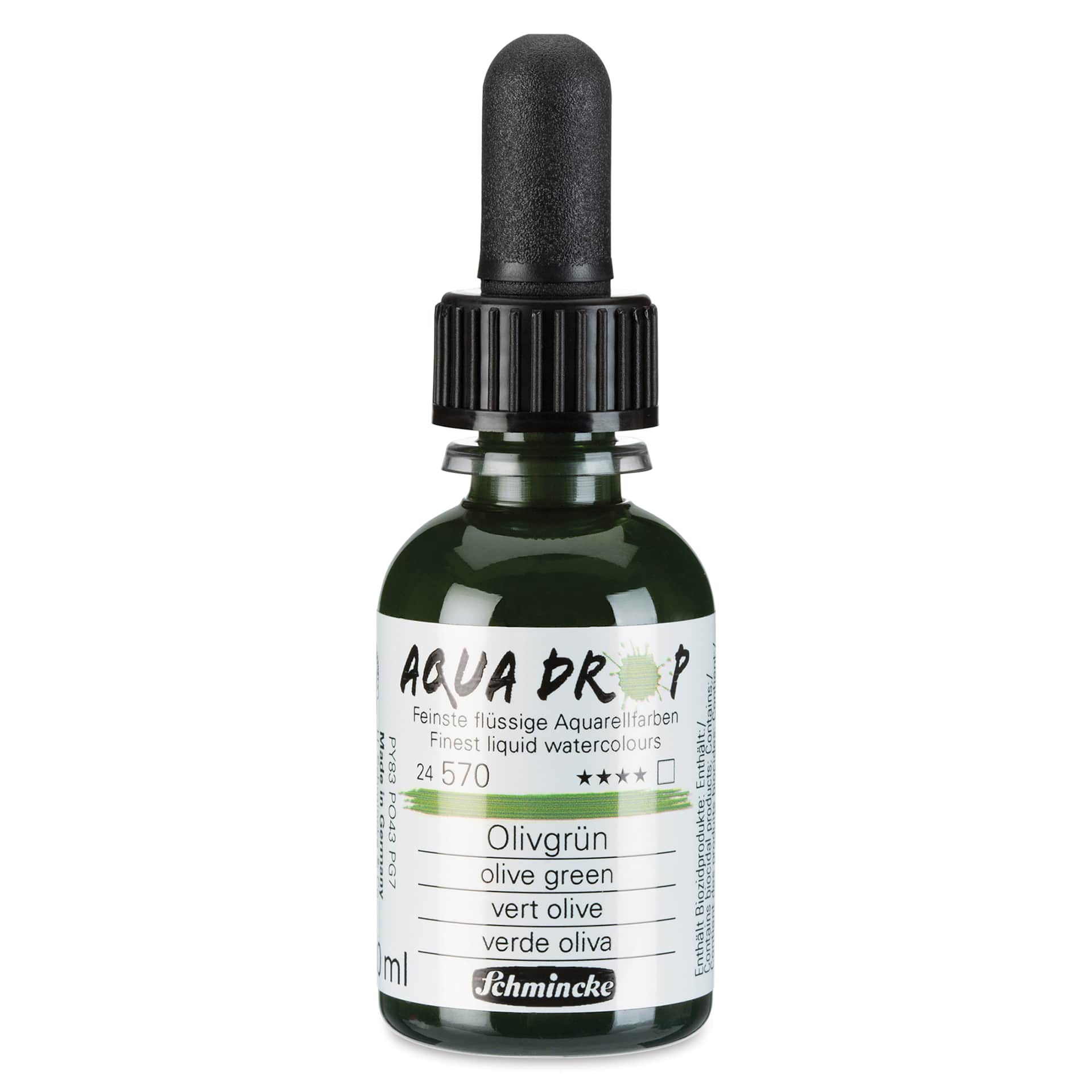 Schmincke Aqua Drop Watercolor - Olive Green, 30 ml