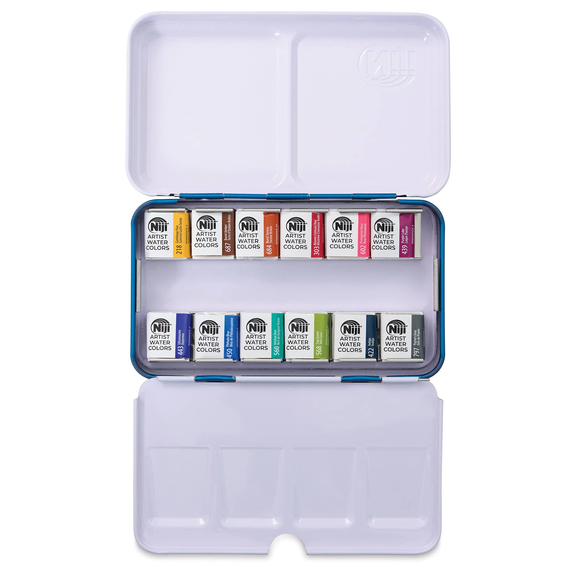 Niji Artist Watercolor Pan Set - Essential, Set of 12