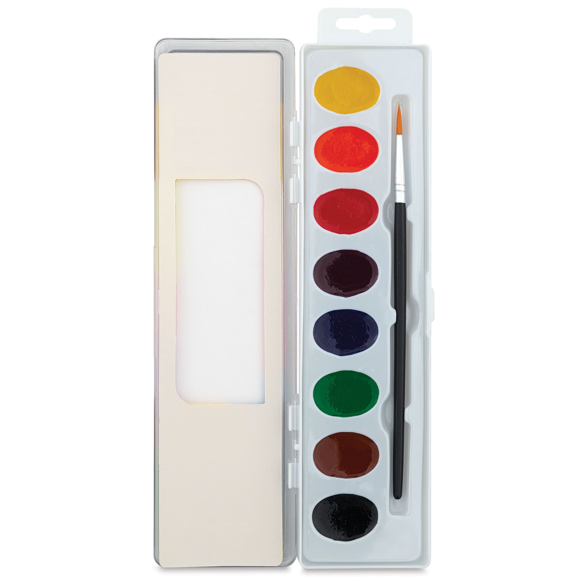 Blick Essentials Watercolor Pan Set - Set of 8, Assorted, open Blick Essentials Watercolor Pan Set - Set of 8, Assorted, open