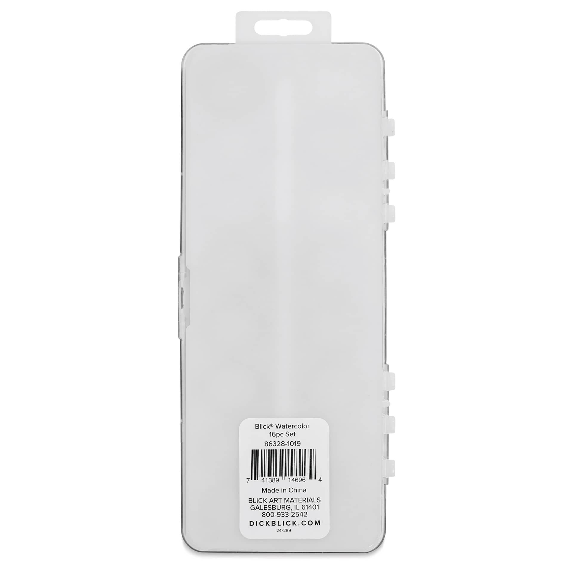 Blick Essentials Watercolor Pan Set - Set of 16, Assorted back of case
