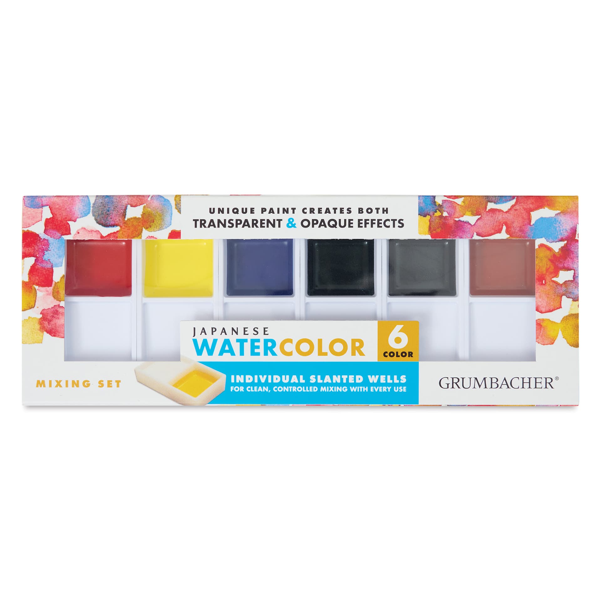 Grumbacher Japanese Watercolors - Set of 6, Mixing Set Grumbacher Japanese Watercolors - Set of 6, Mixing Set