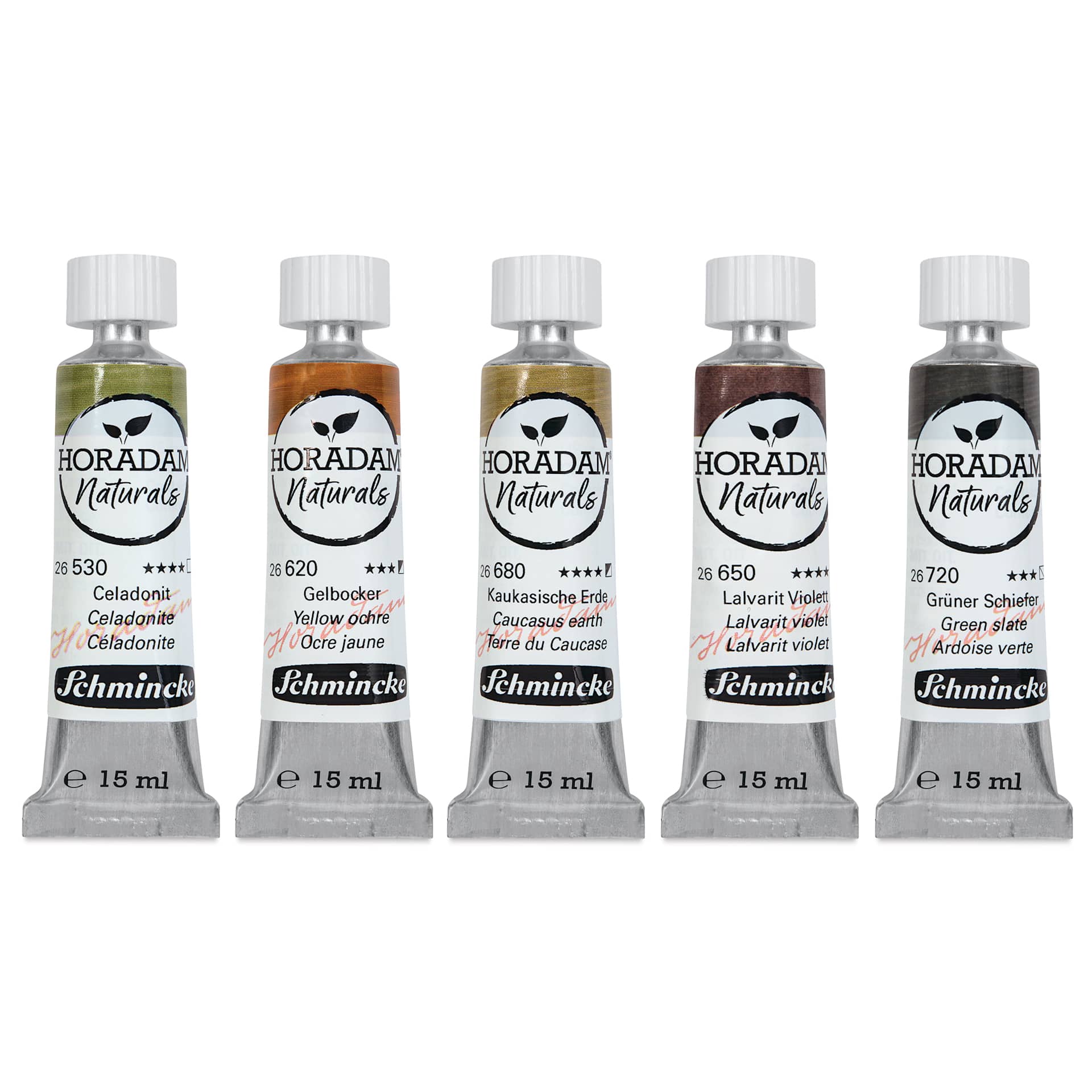 Schmincke Horadam Naturals Watercolor Tubes - Earth Colors, Set of 5, 15 ml Schmincke Horadam Naturals Watercolor Tubes - Earth Colors, Set of 5, 15 ml