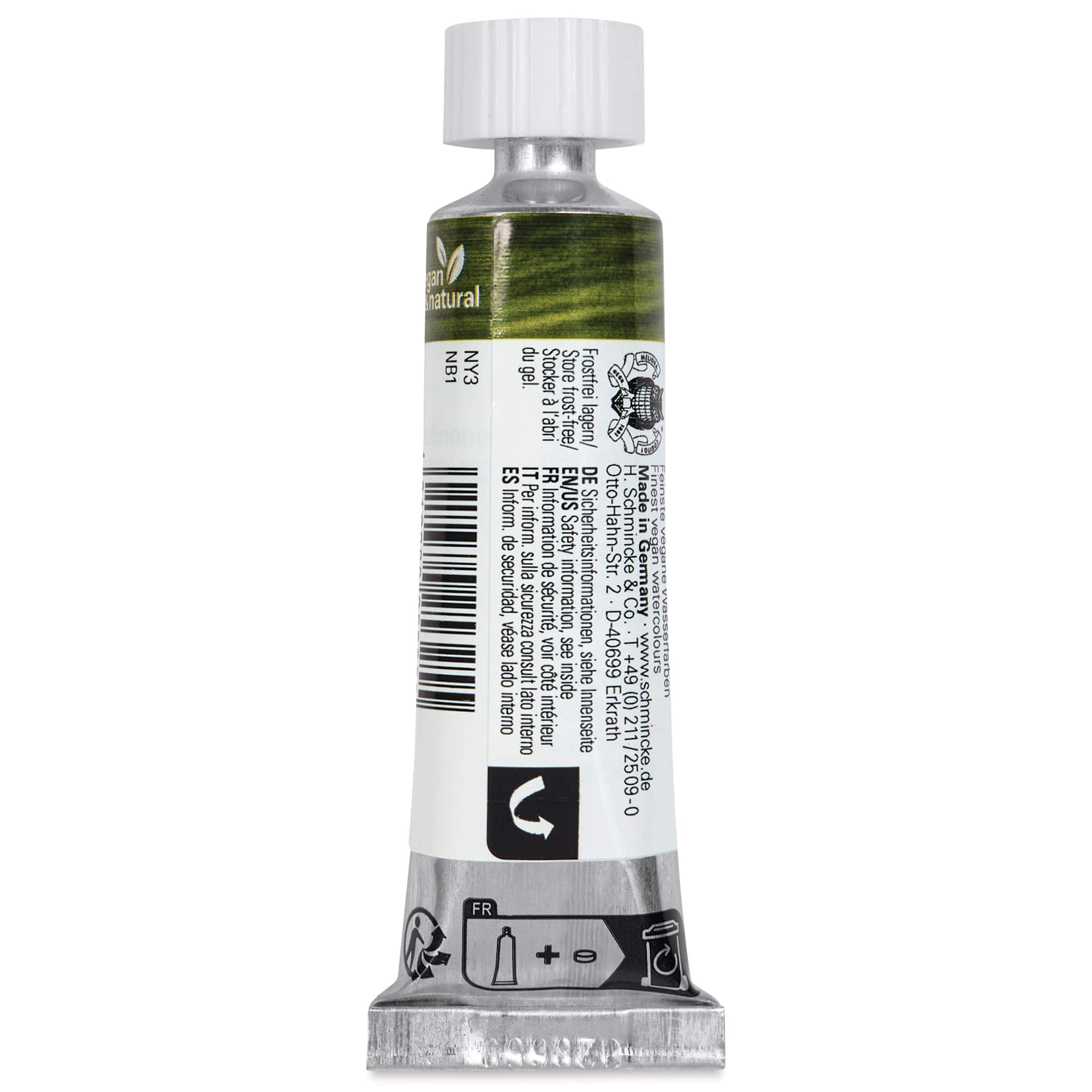 Schmincke Horadam Naturals Watercolor - Dyers' Green, 15 ml Tube, back