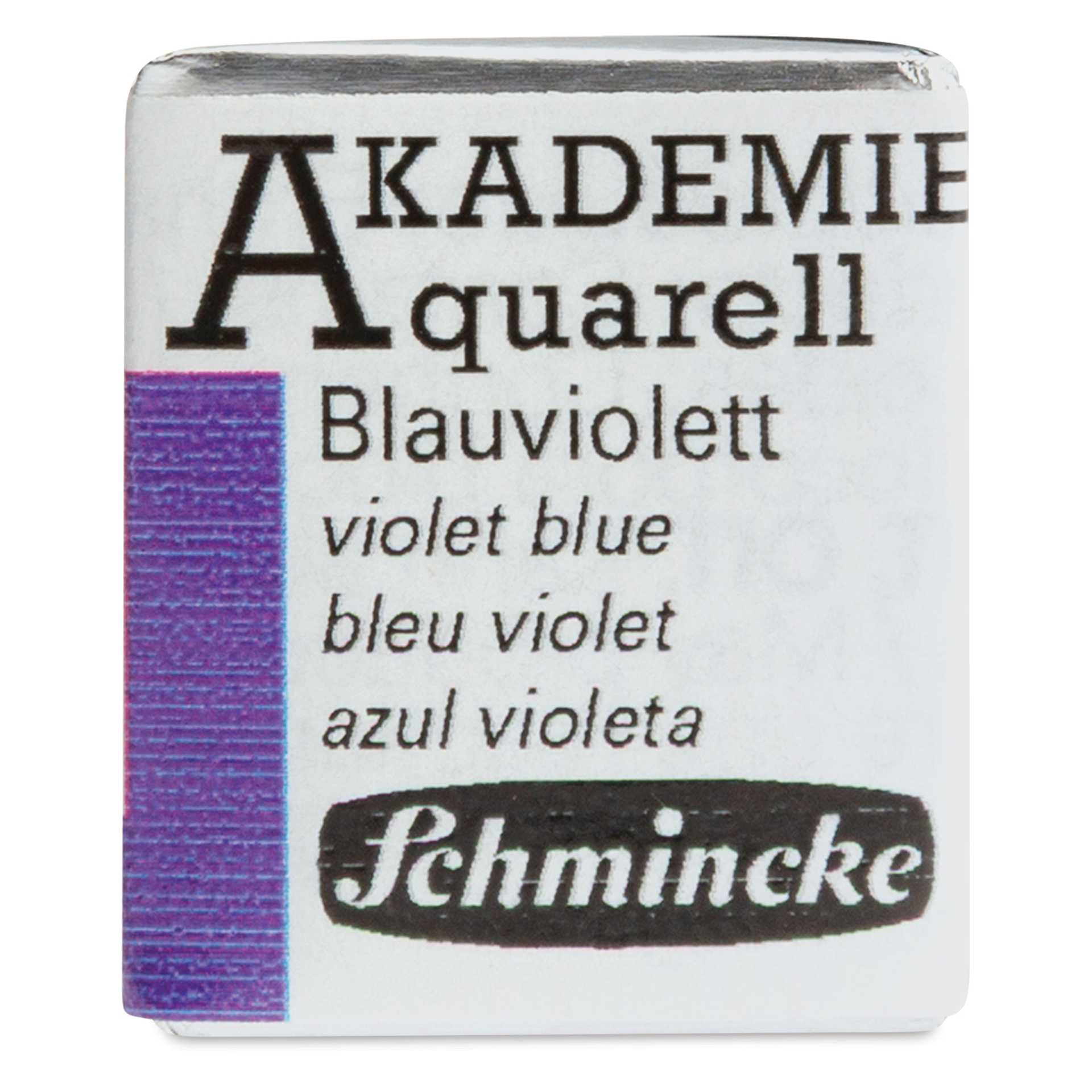 Schmincke Akademie Aquarell Watercolor Pan - Violet Blue, Half Pan