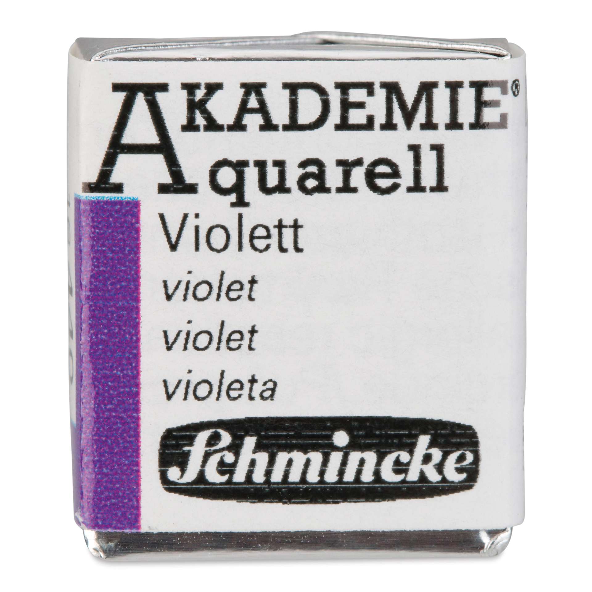 Schmincke Akademie Aquarell Watercolor Pan - Violet, Half Pan