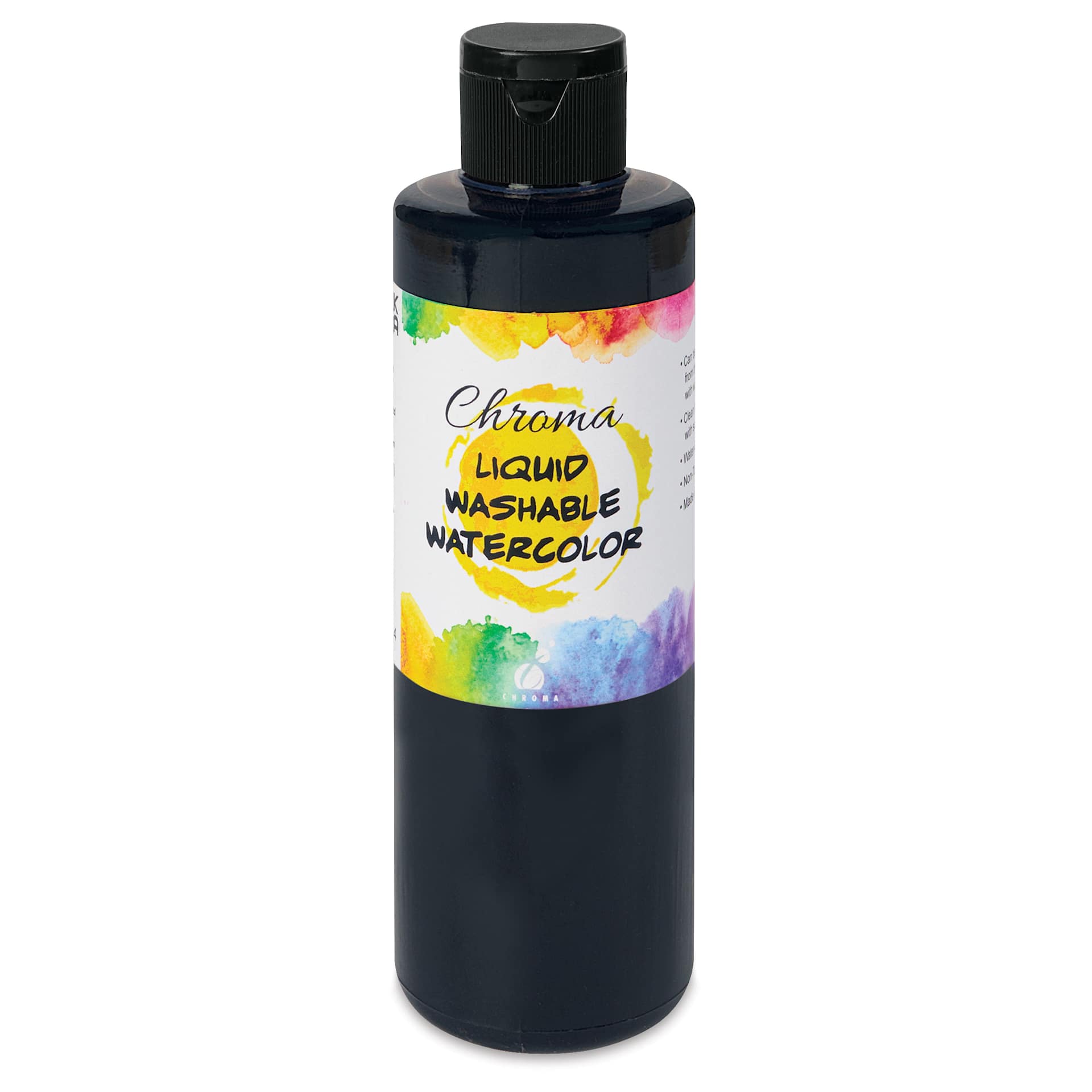 Chroma Liquid Washable Watercolor Paint - Blue, 8.4 oz, Bottle, front