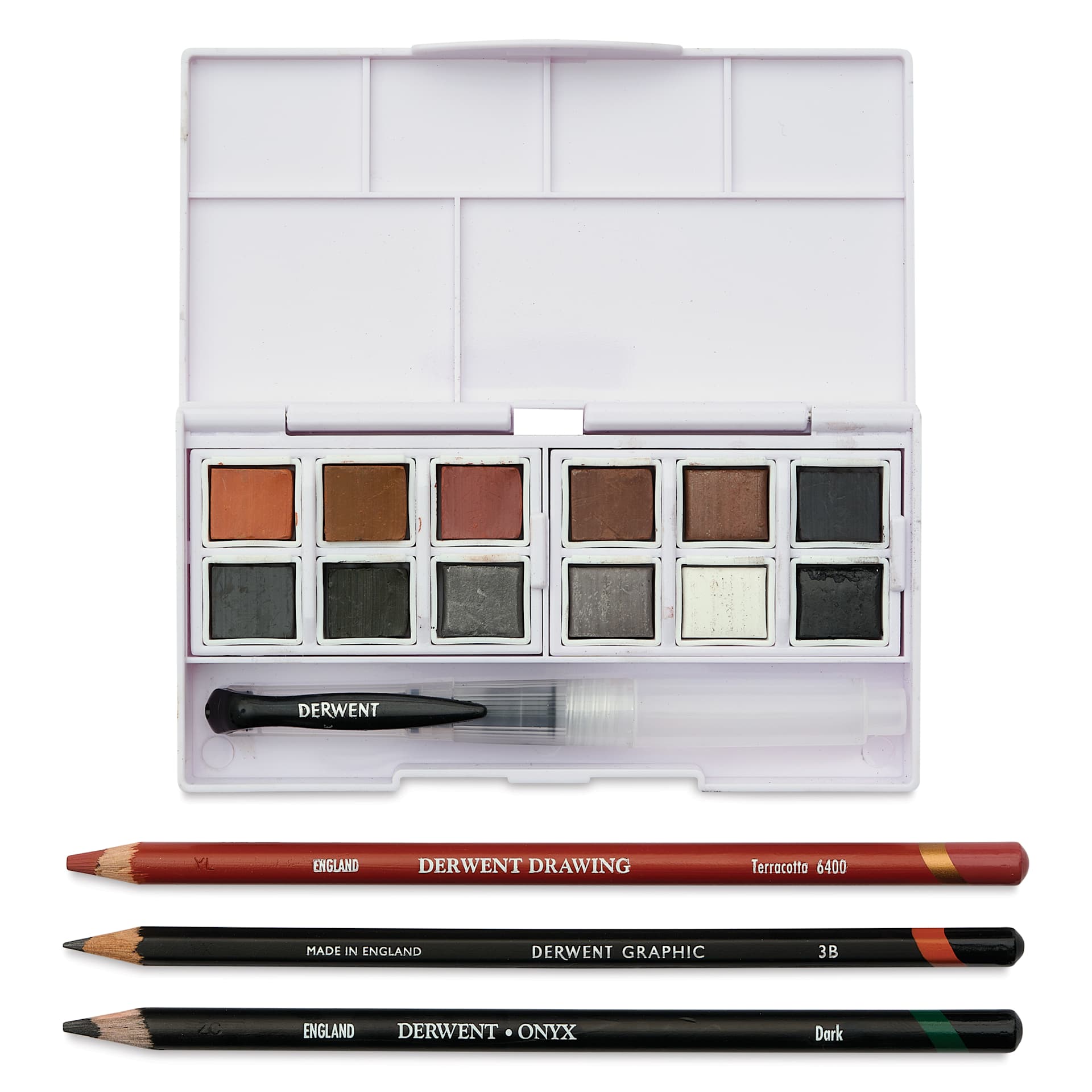 Derwent Shade and Tone Mixed Media Set - Set of 12, Assorted Colors, set contents