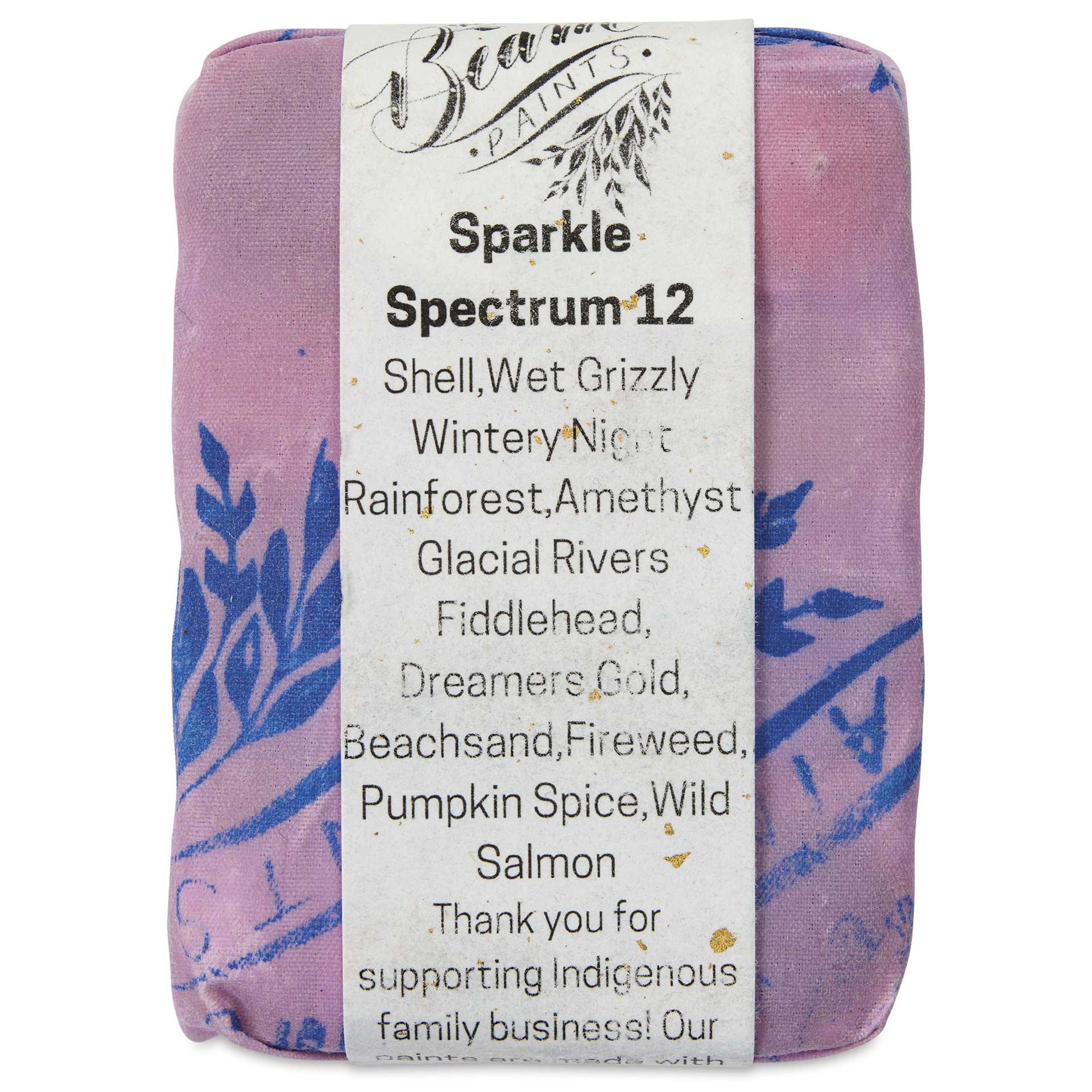Beam Paints Watercolor Paintstones - Set of 12, Sparkle Spectrum Colors front of package