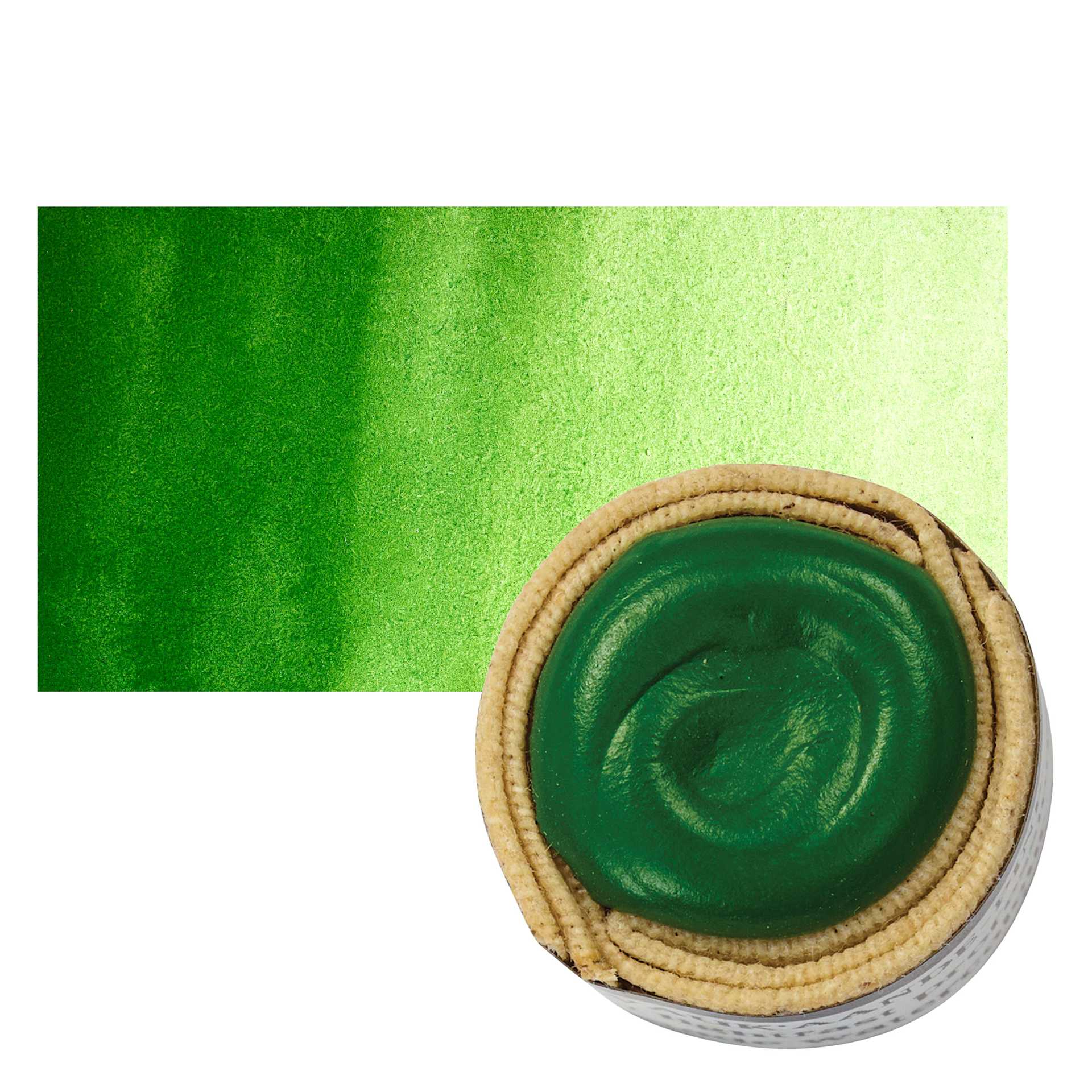 Beam Paints Watercolor Paintstone - Pine stone and swatch