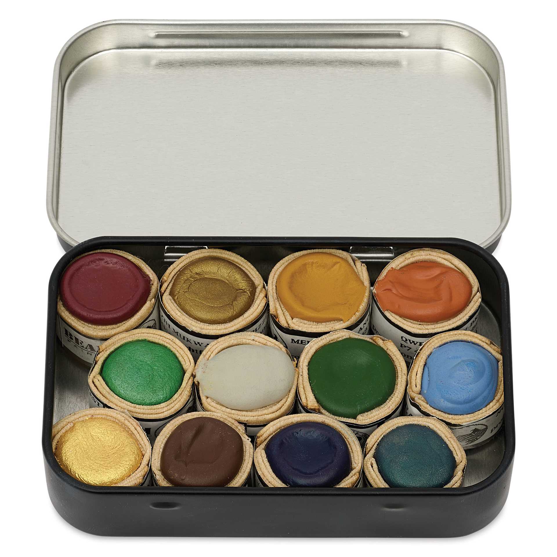 Beam Watercolor Empty Tin - Large, filled with Beam watercolor paintstones (not included)