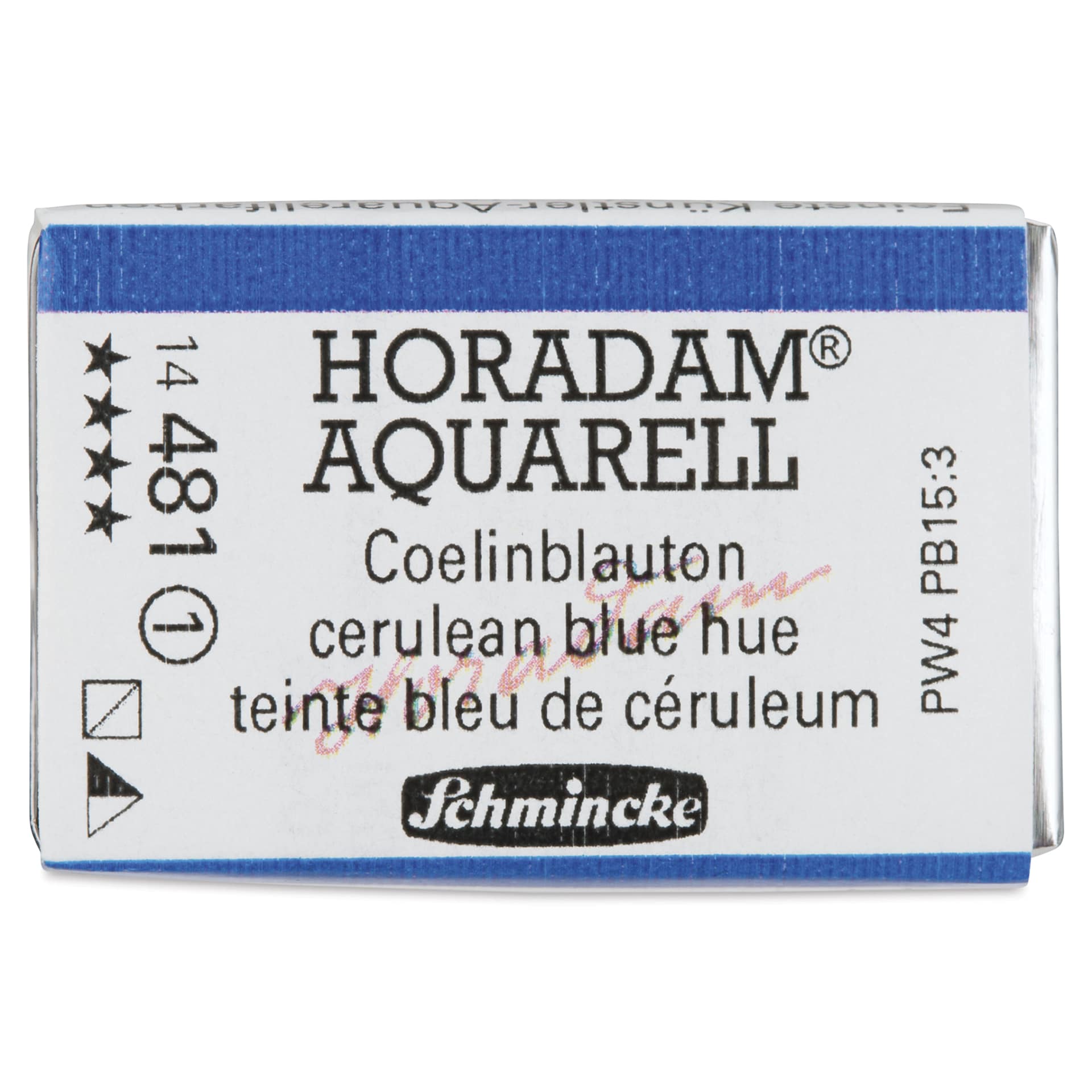 Schmincke Horadam Aquarell Watercolor - Cerulean Blue Hue, Full Pan