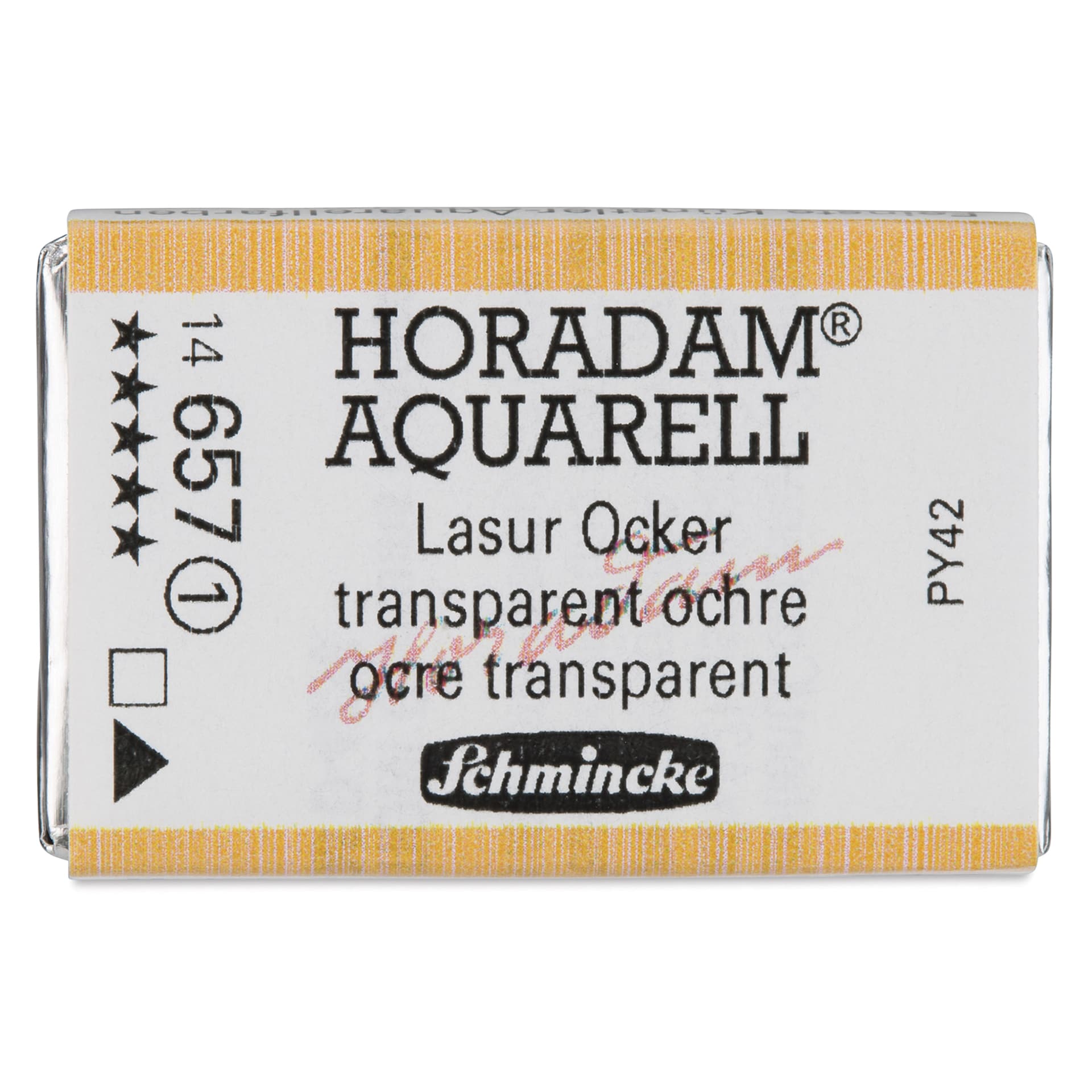 Schmincke Horadam Aquarell Watercolor - Transparent Ochre, Full Pan