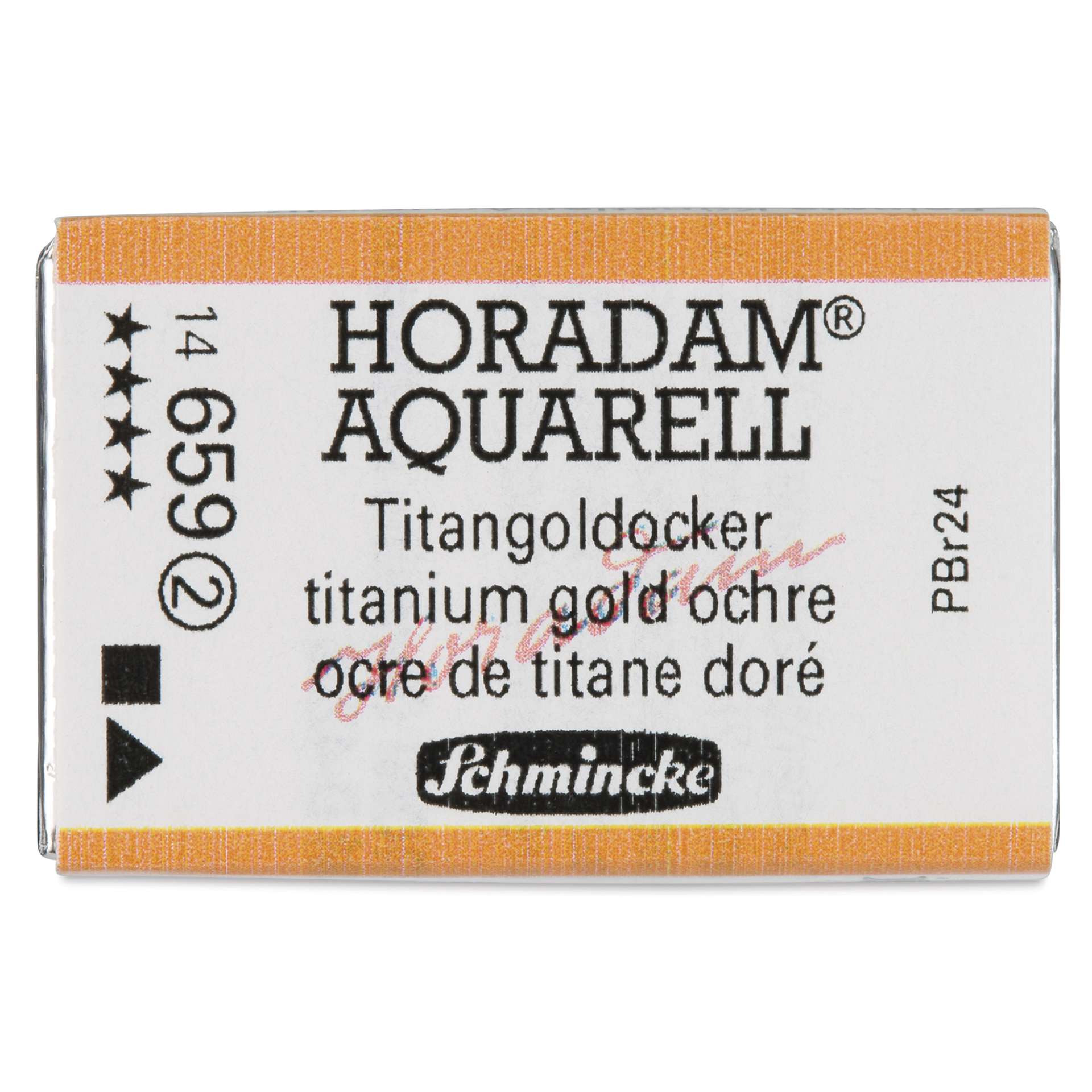 Schmincke Horadam Aquarell Watercolor - Titanium Gold Ochre, Full Pan