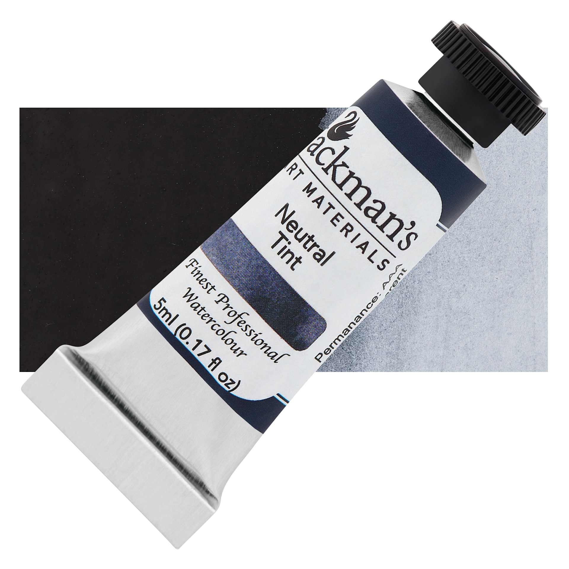 Jackman's Finest Professional Watercolour - Neutral Tint, 5 ml Tube and Swatch