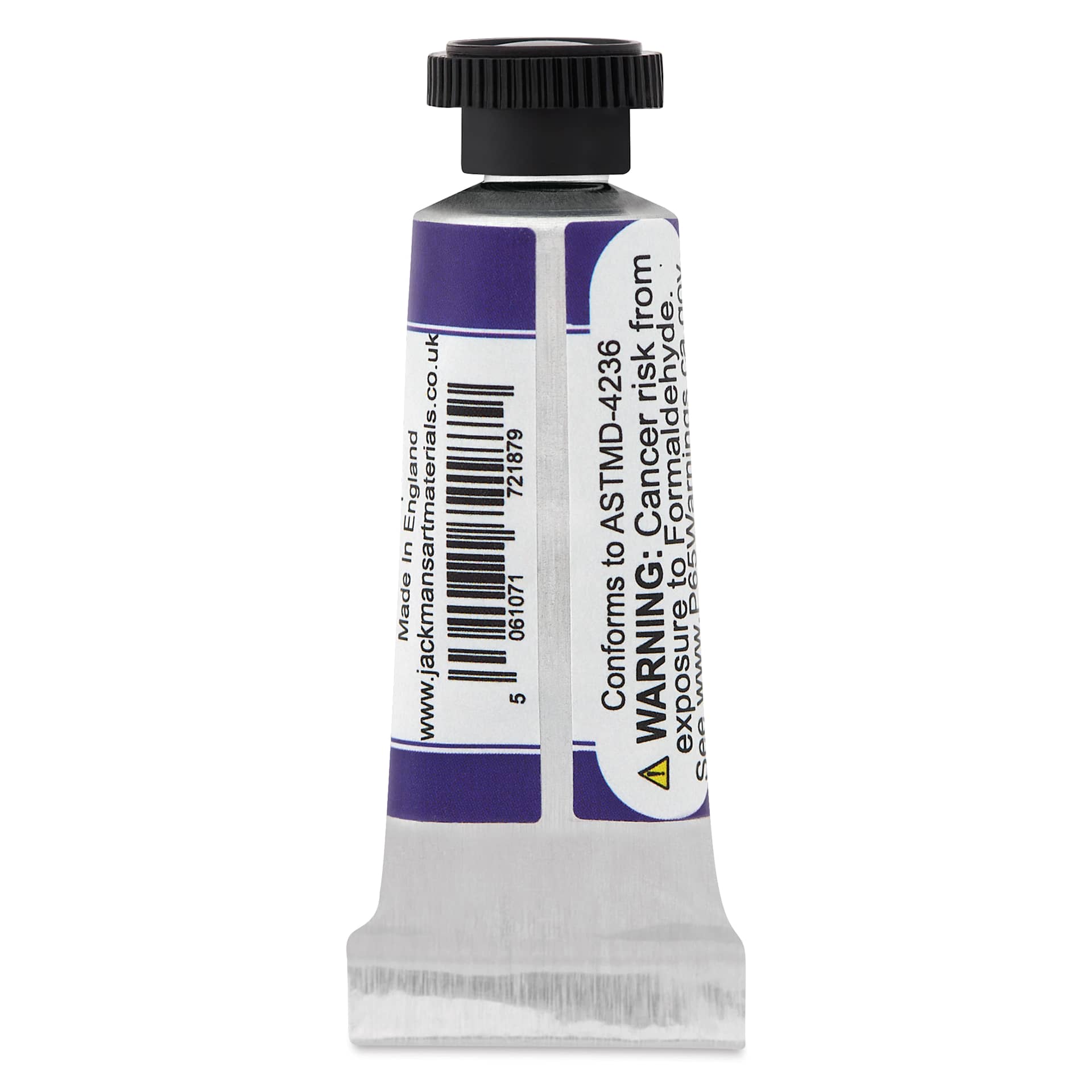 Jackman's Finest Professional Watercolour - Ultramarine Violet, 5 ml back of tube