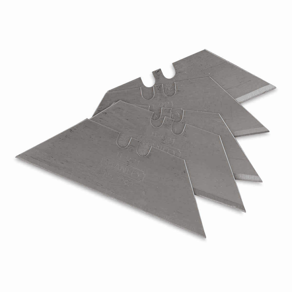 Stanley 1992 Heavy Duty Utility Knife Blades - 5 Blades stacked loosely
