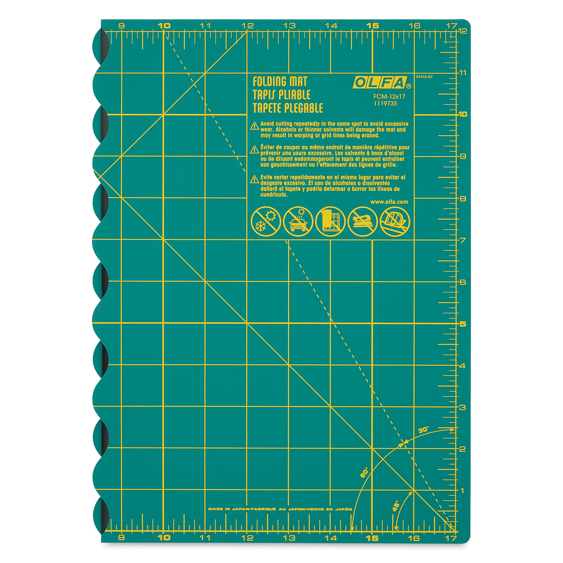 Olfa Folding Cutting Mat - folded