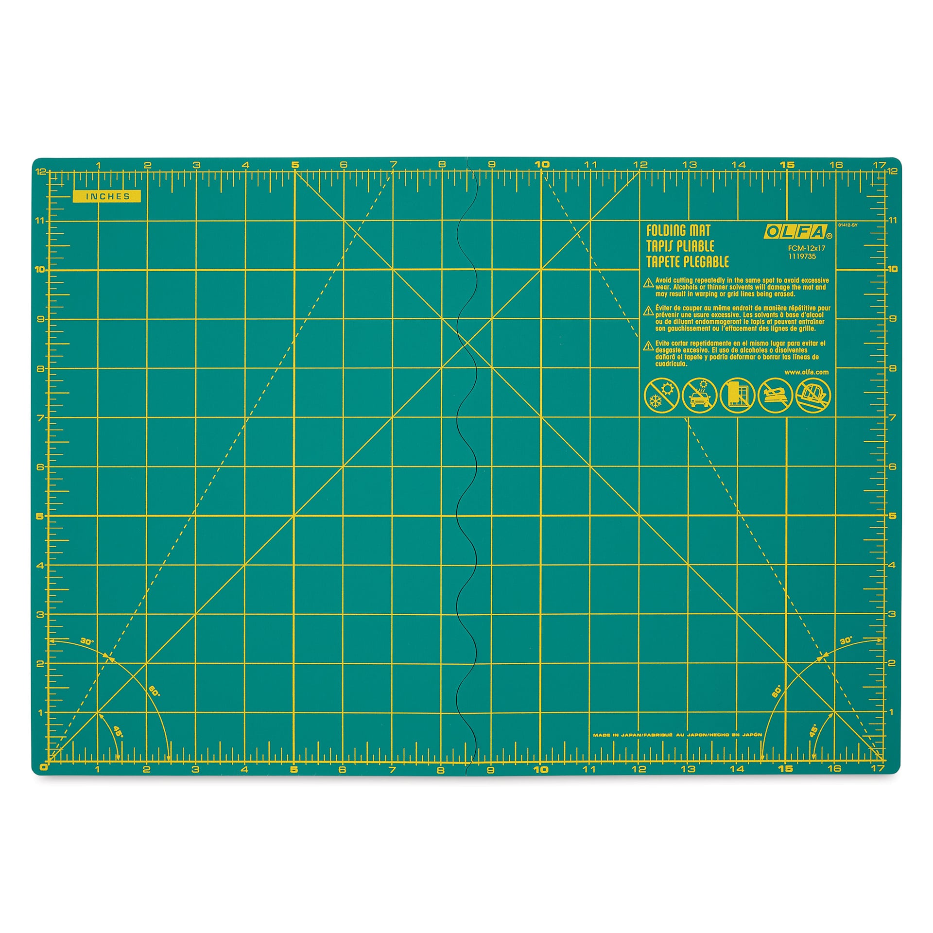 Olfa Folding Cutting Mat - flat