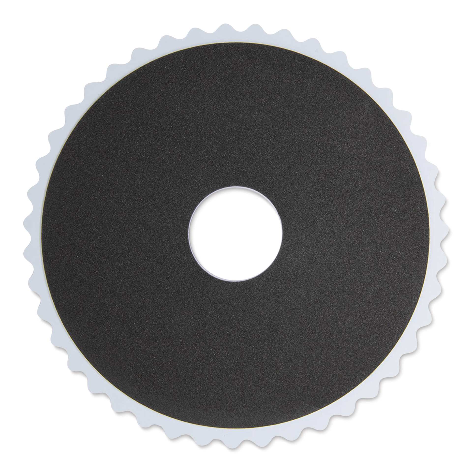 Omnigrid 360 Rotating Cutting Mat - Green/Yellow, 14" - underside of mat
