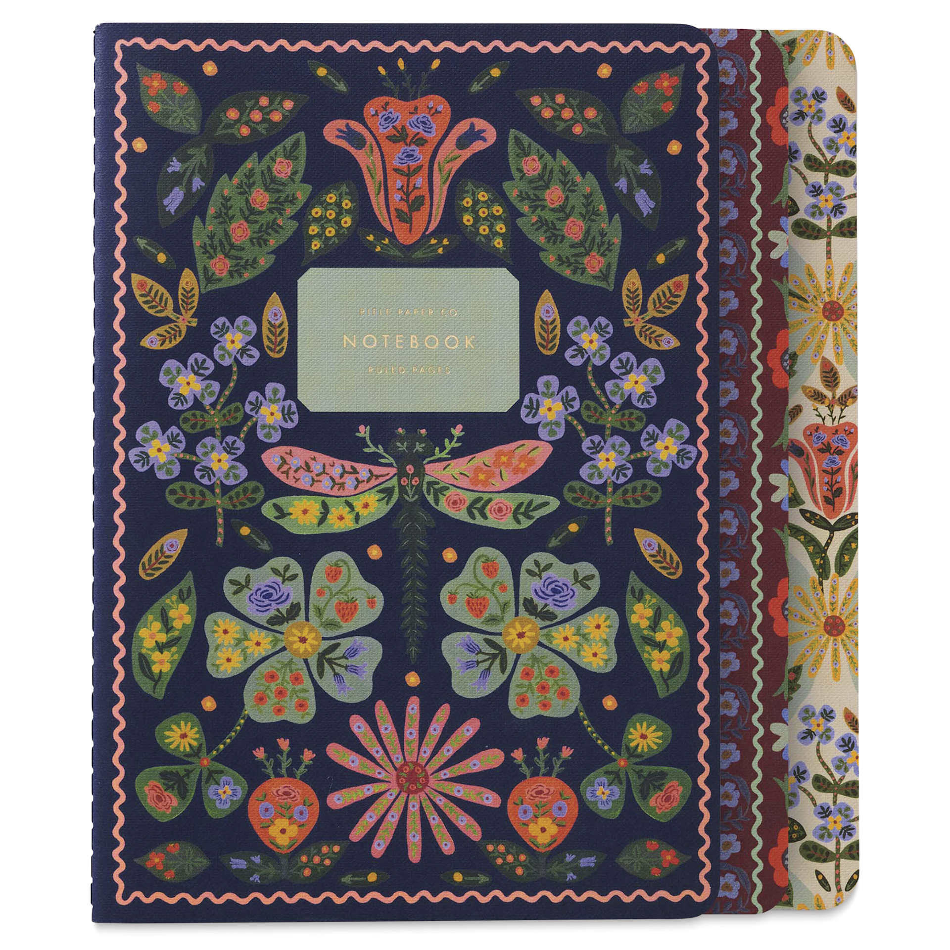 Rifle Paper Co. Stitched Notebook Set - Posy, Pkg of 3