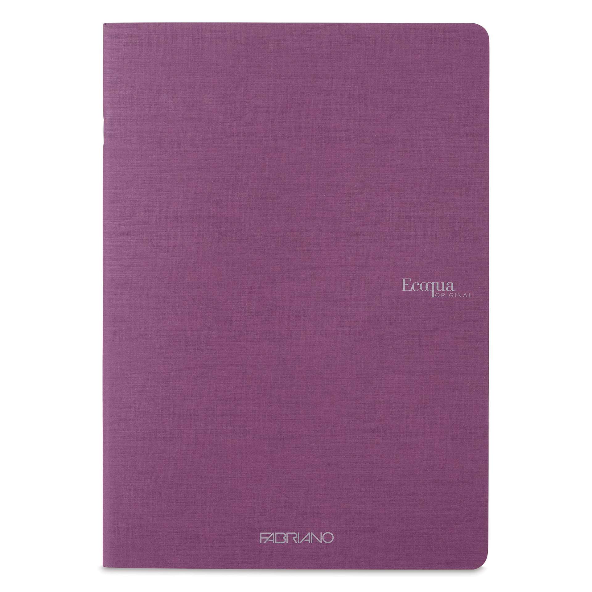 Fabriano EcoQua Staplebound Notebook - Wine, 11.7" x 8.3", Lined (front view)