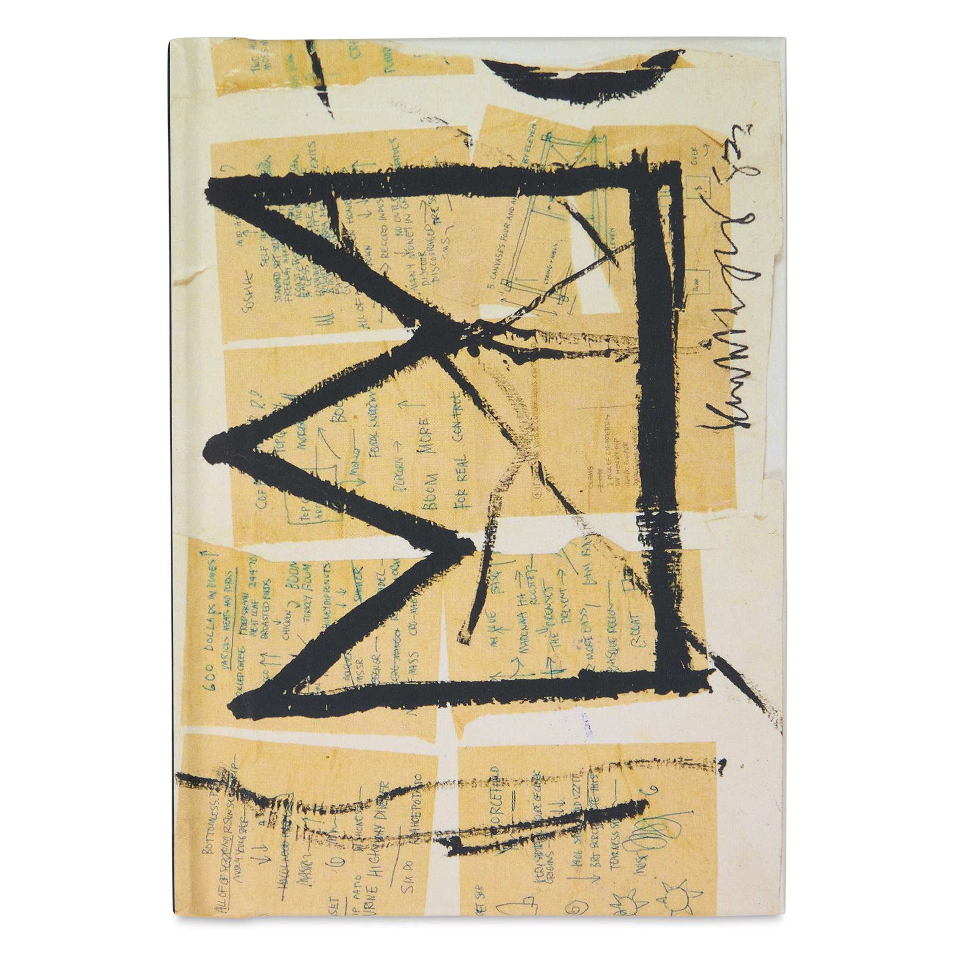 Basquiat Mini Notebook - Crown, 3-1/2" x 5", front of notebook