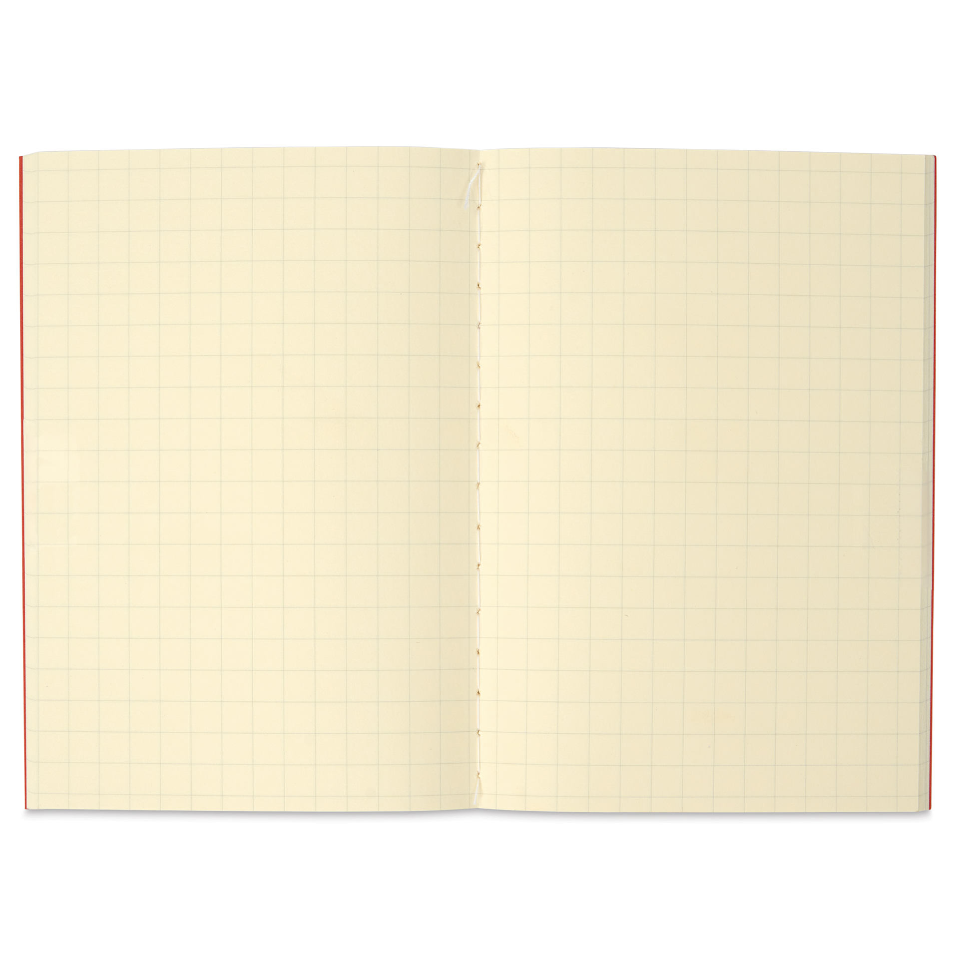Life Noble Notebook - 3" x 4", A7, Orange, Grid, open
