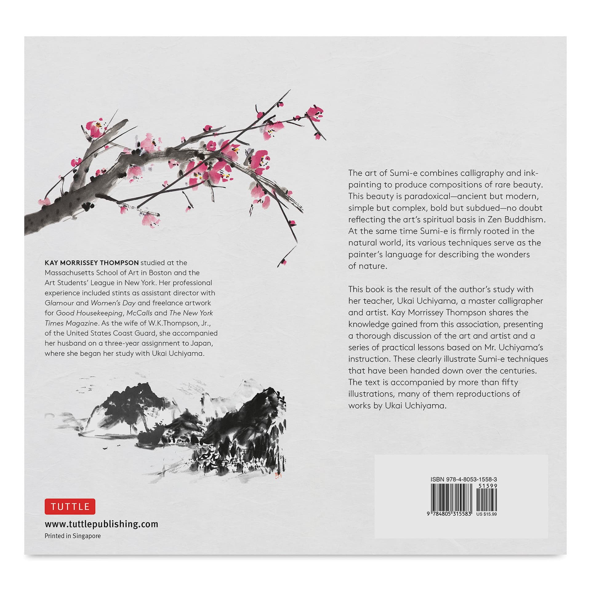 The Art and Technique of Sumi-e, back cover