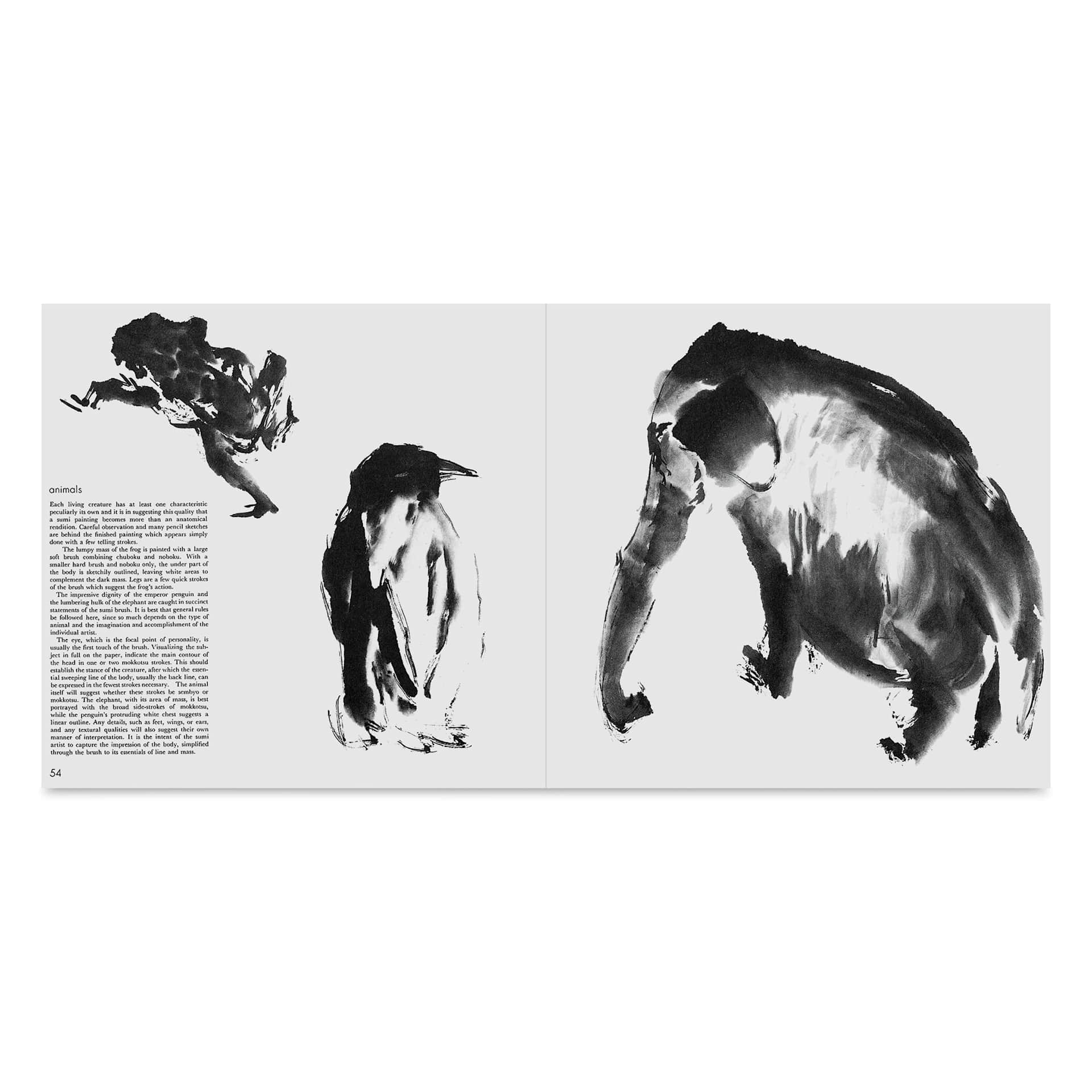The Art and Technique of Sumi-e, animals