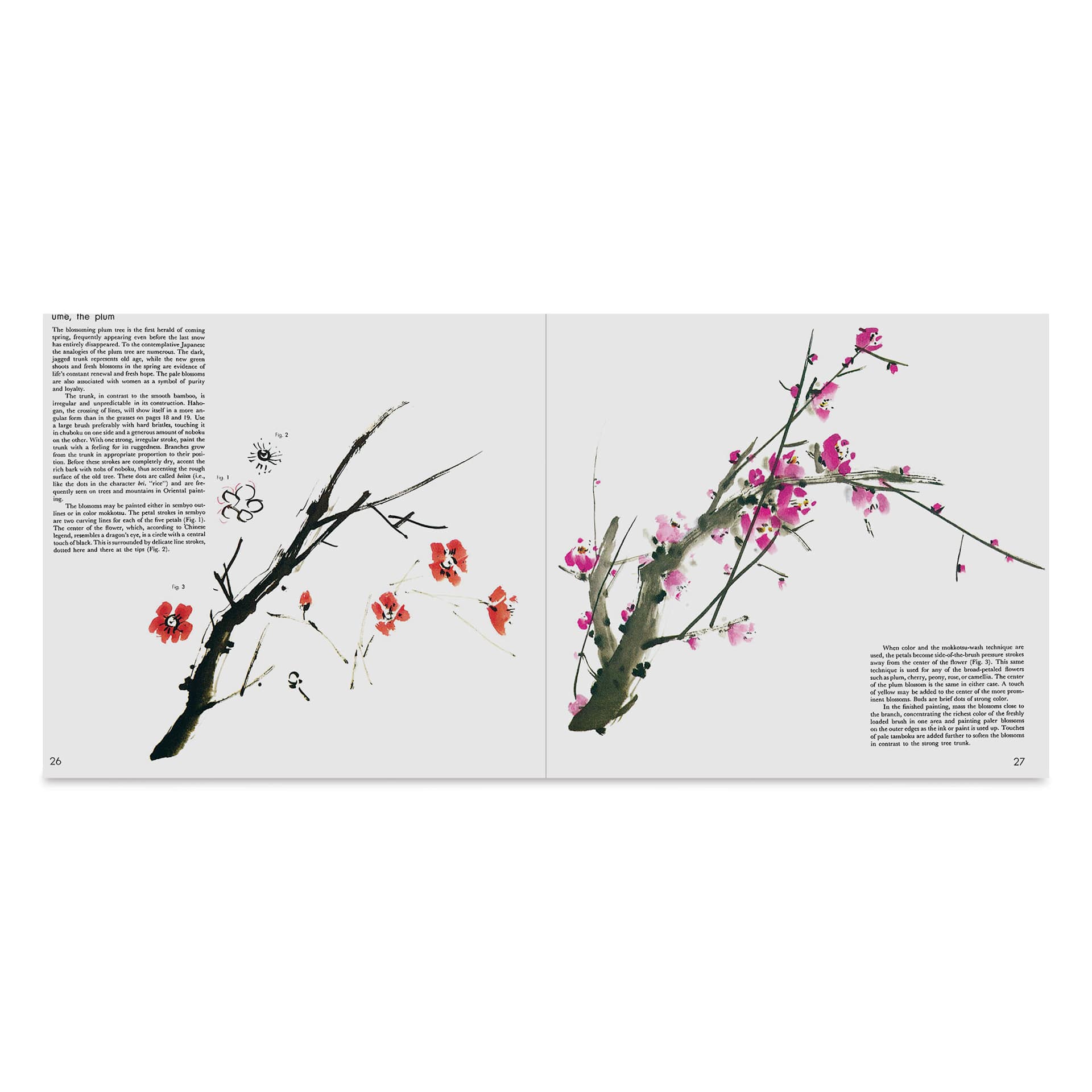 The Art and Technique of Sumi-e, the plum